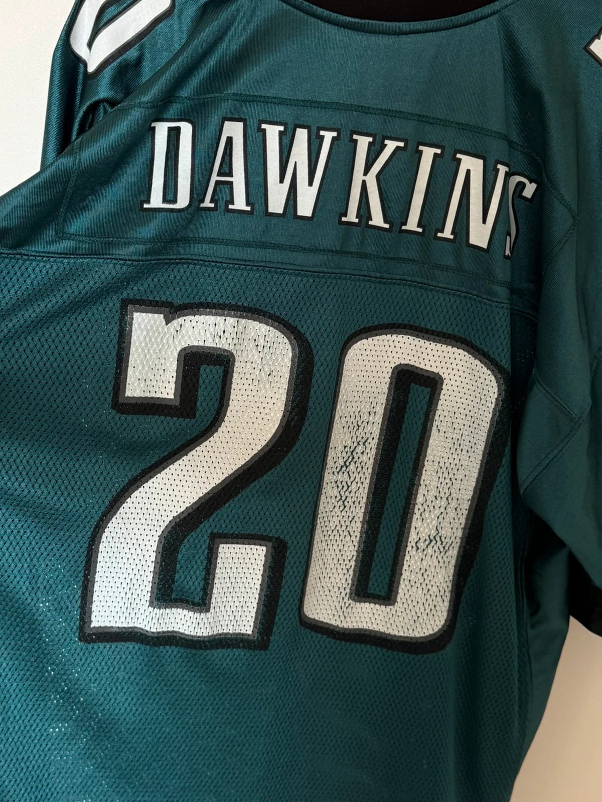Maillot NFL Reebok Philadelphia Eagles Brian Dawkins 20 Super Bowl XXXIX vert taille L - SK260646 - Photo 10/14