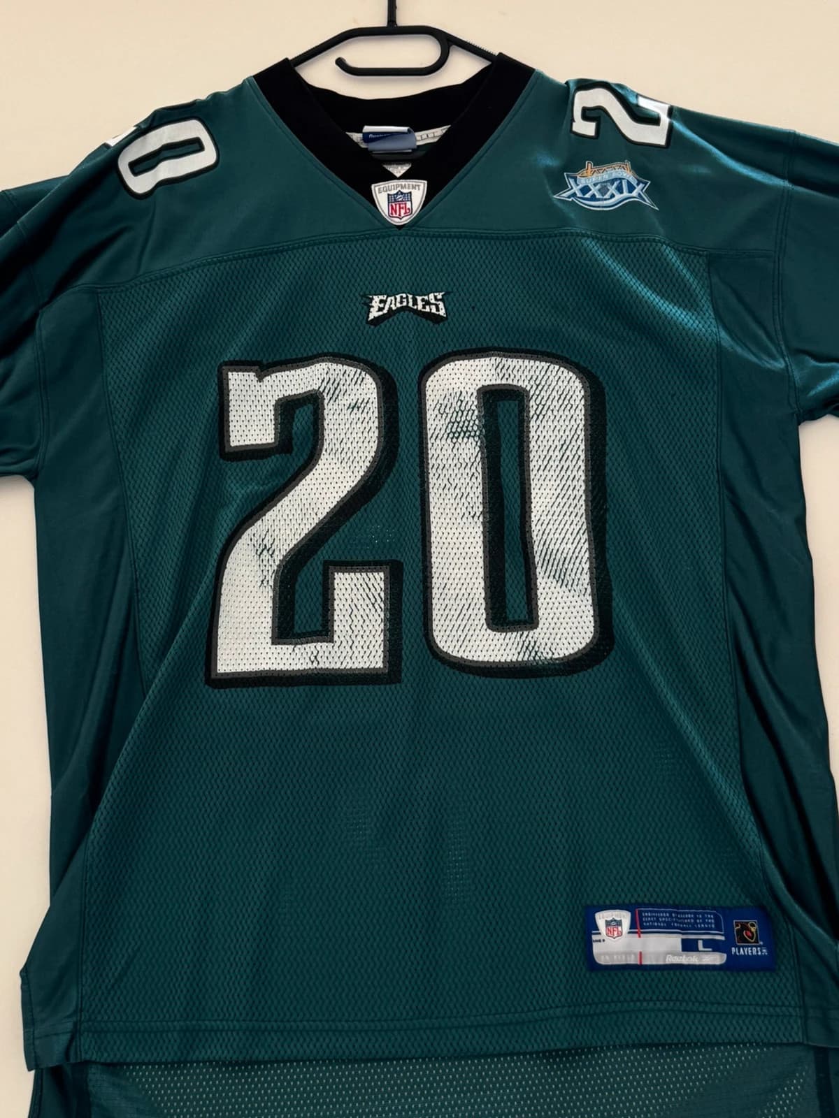 Maillot NFL Reebok Philadelphia Eagles Brian Dawkins 20 Super Bowl XXXIX vert taille L - SK260646 - Photo 12/14