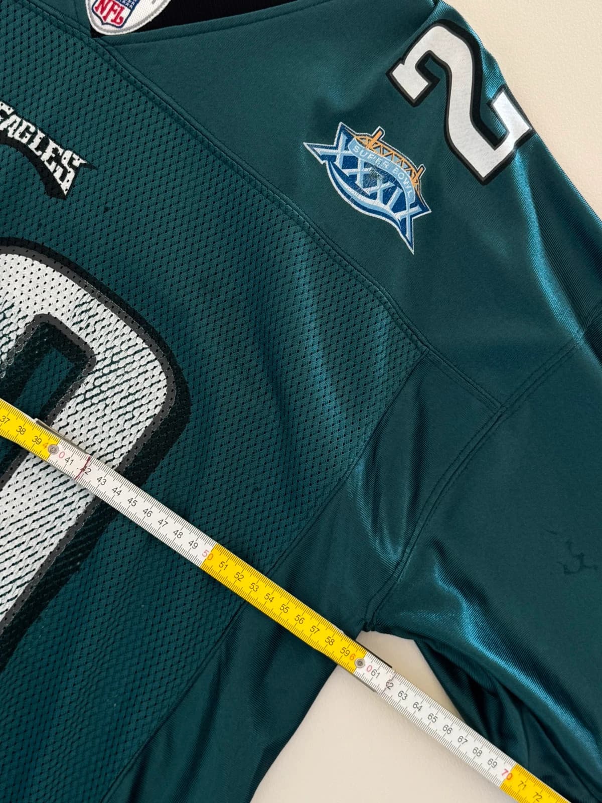 Maillot NFL Reebok Philadelphia Eagles Brian Dawkins 20 Super Bowl XXXIX vert taille L - SK260646 - Photo 13/14