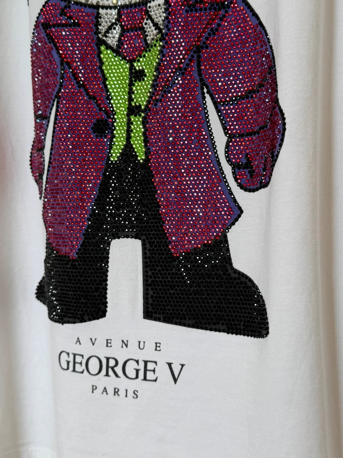 T-shirt George V Paris Joker blanc strass taille L - SK2606114 - Photo 4/11