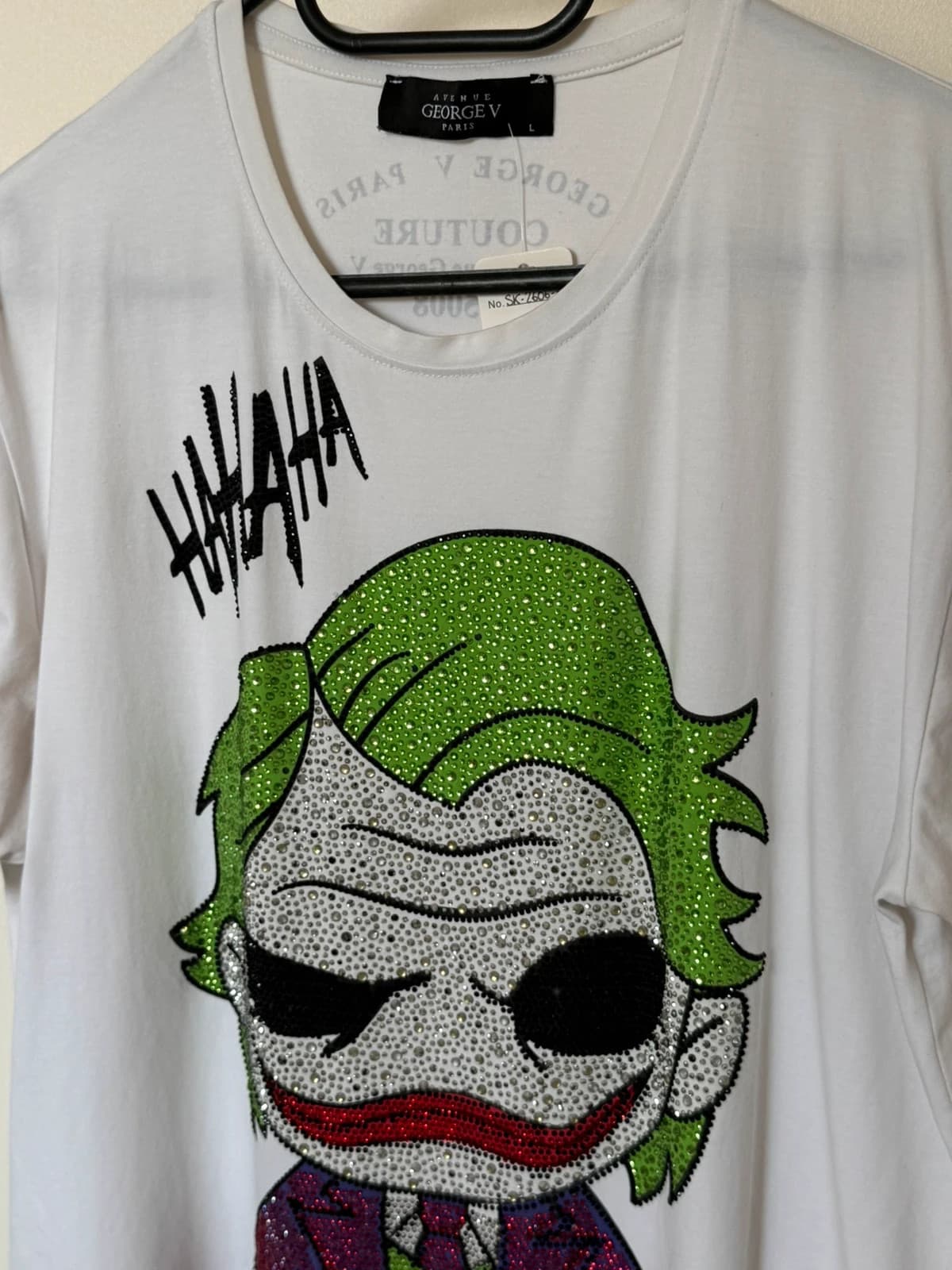 T-shirt George V Paris Joker blanc strass taille L - SK2606114 - Photo 5/11
