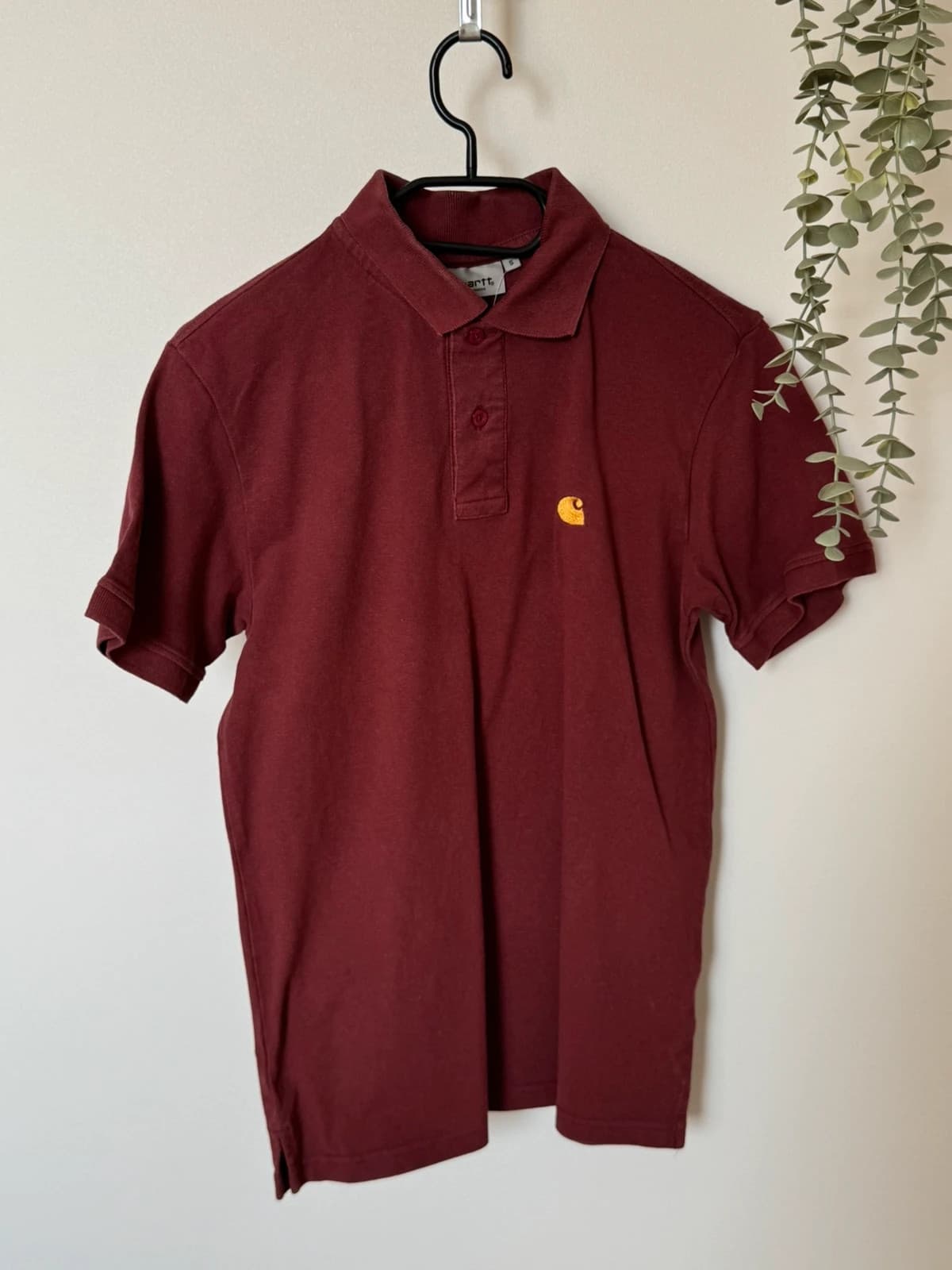 Polo piqué Carhartt WIP bordeaux taille S - SK260690 - Photo 2/7