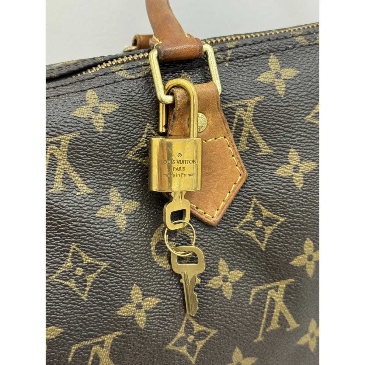 Sac à main Louis Vuitton Speedy 35 Monogram marron vintage - Photo 2/15