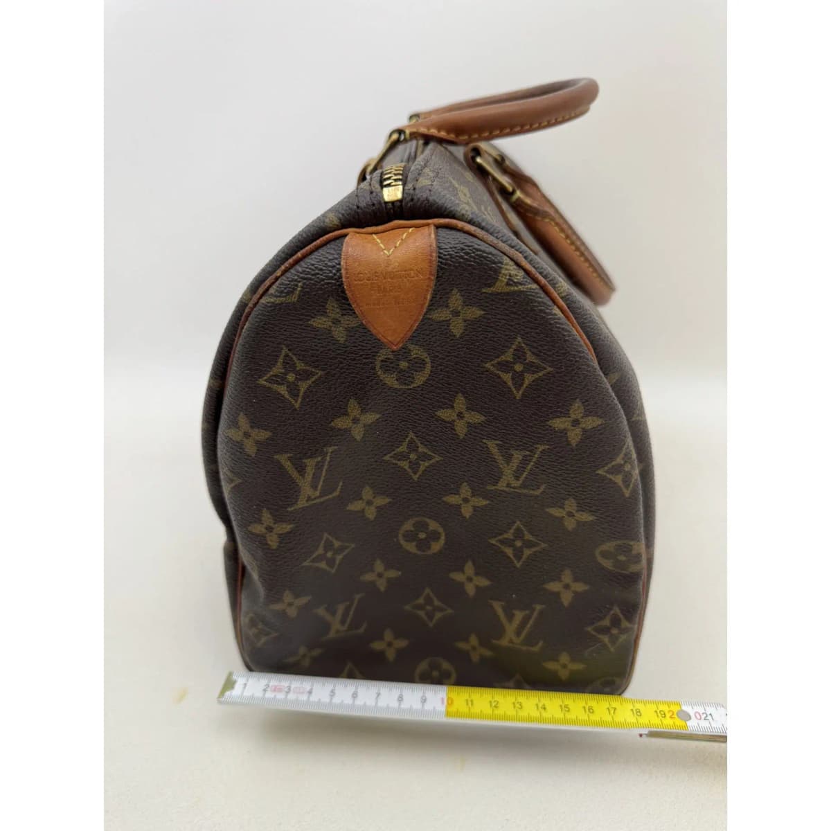 Sac à main Louis Vuitton Speedy 35 Monogram marron vintage - Photo 10/15
