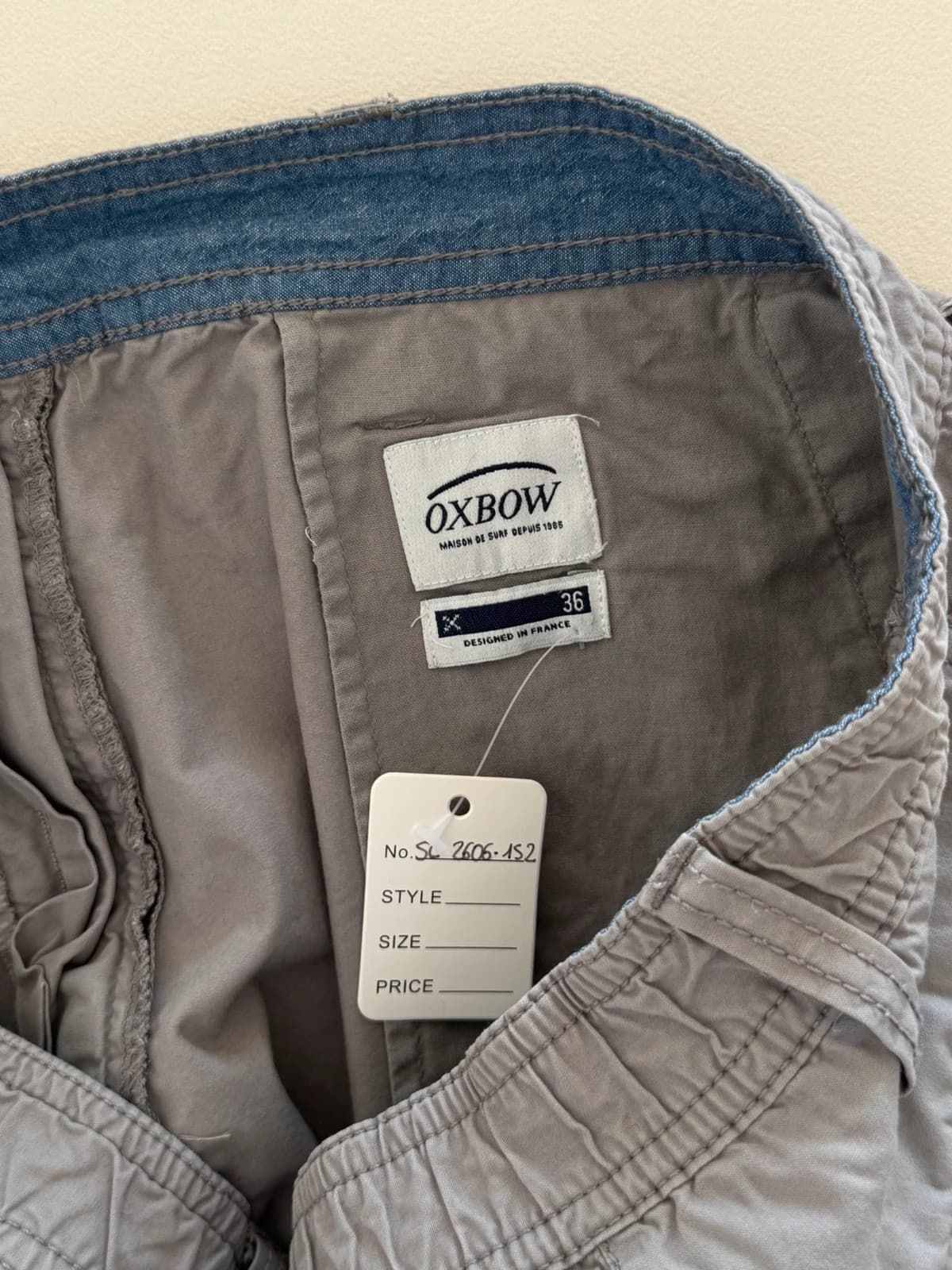 Pantacourt cargo Oxbow gris taille W36/XL - SK2606152 - Photo 3/9