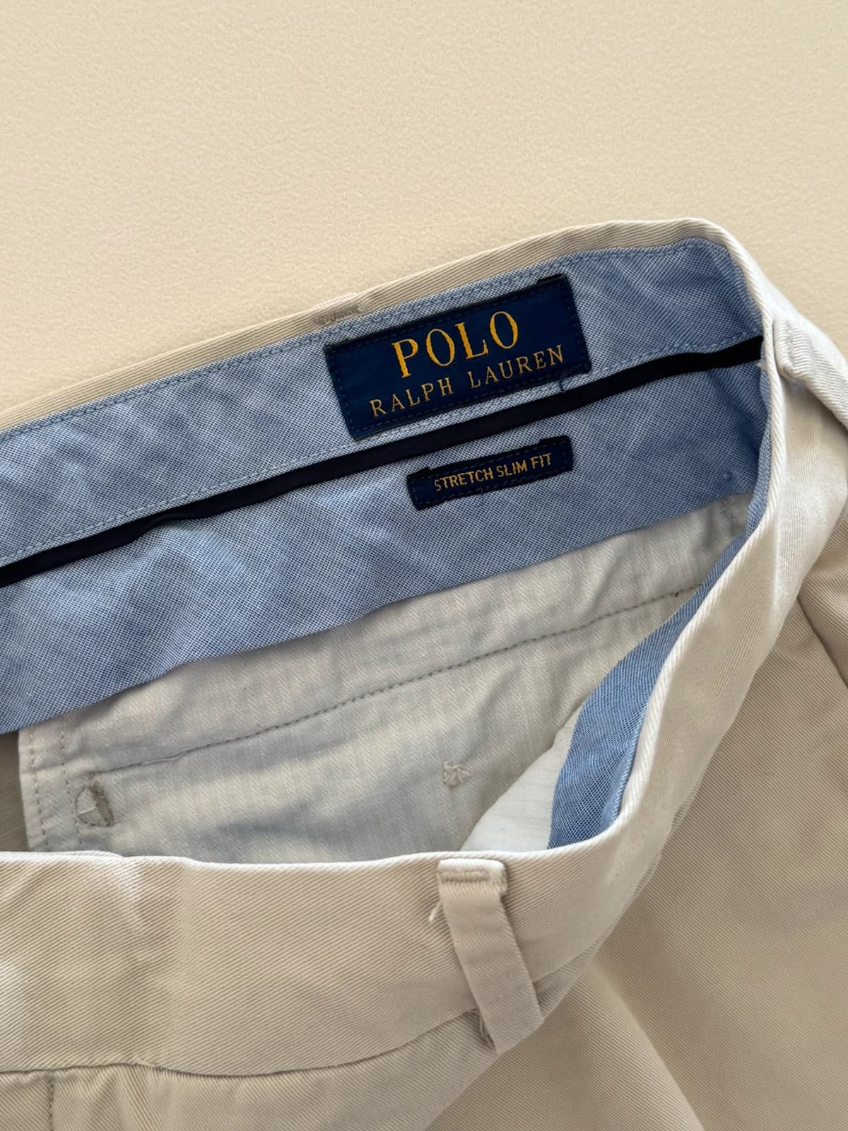 Short chino stretch slim fit Polo Ralph Lauren beige clair taille W36 - SK260629 - Photo 4/10