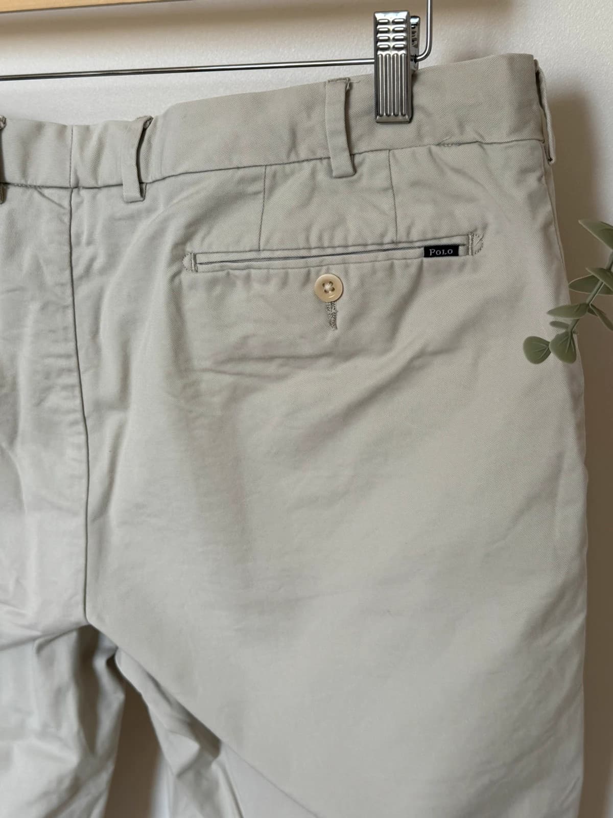 Short chino stretch slim fit Polo Ralph Lauren beige clair taille W36 - SK260629 - Photo 8/10