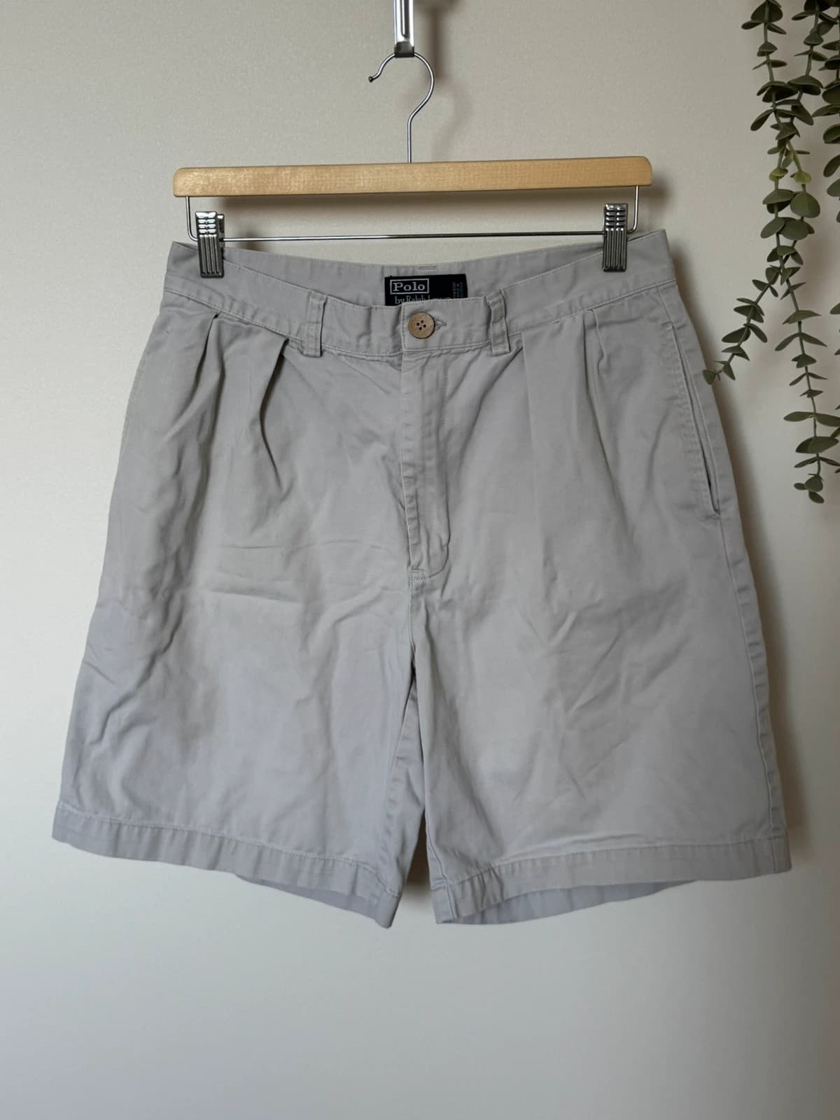 Short chino à pinces Polo Ralph Lauren Tyler beige gris clair taille W32/W30 - PP2603169 - Photo 2/9