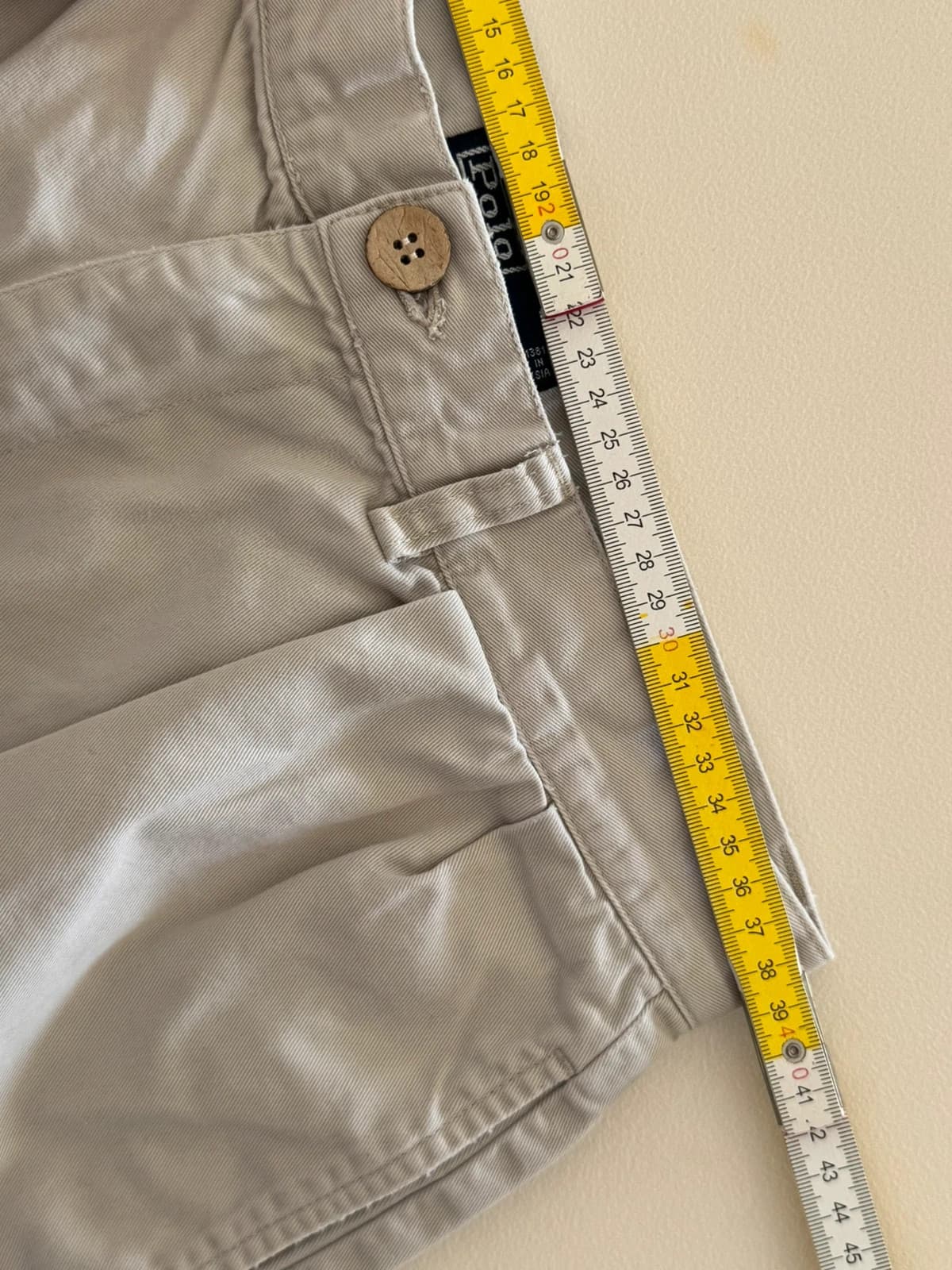 Short chino à pinces Polo Ralph Lauren Tyler beige gris clair taille W32/W30 - PP2603169 - Photo 8/9