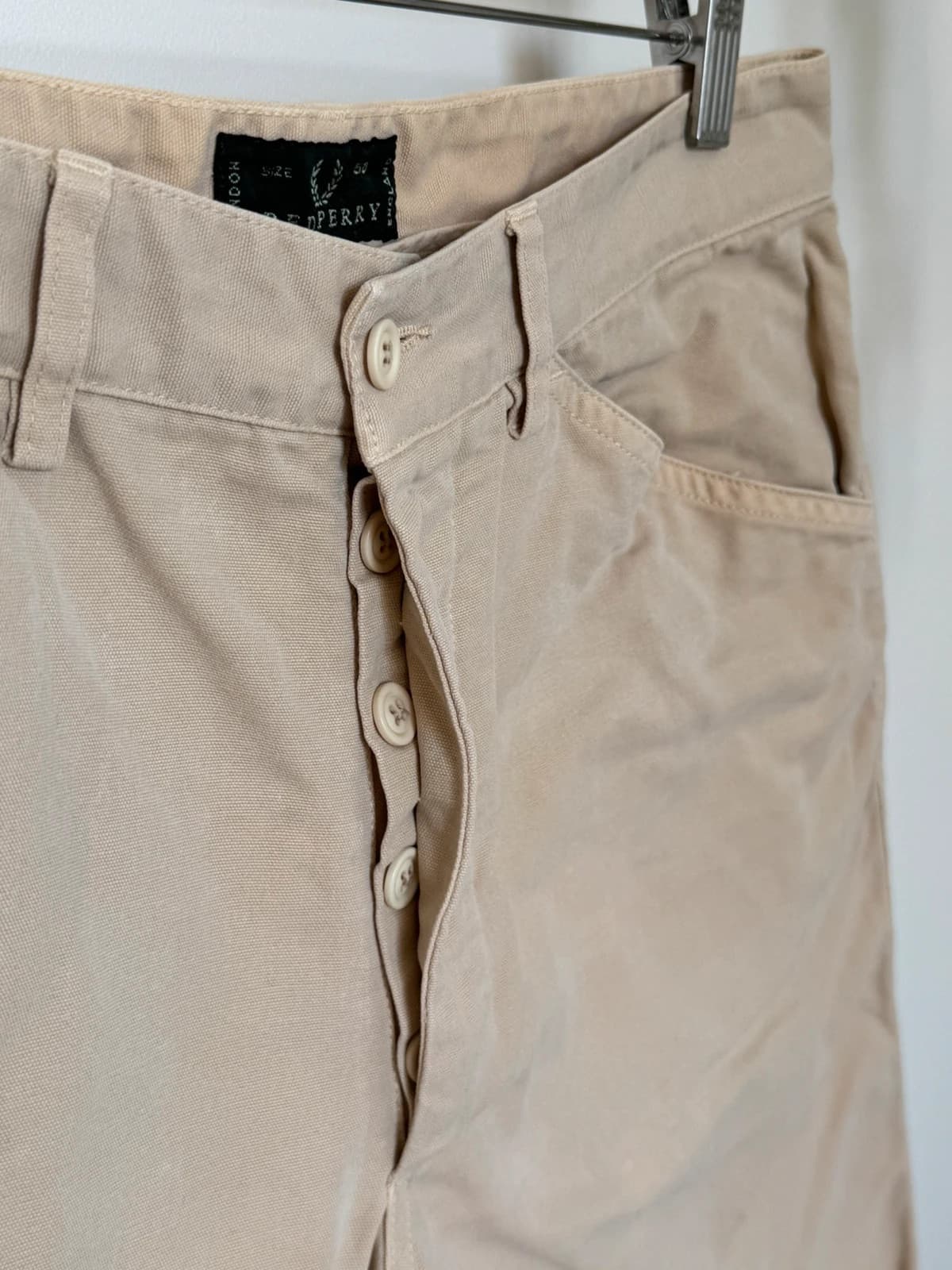 Short en toile Fred Perry beige sable taille 50/XL - SK260642 - Photo 5/10