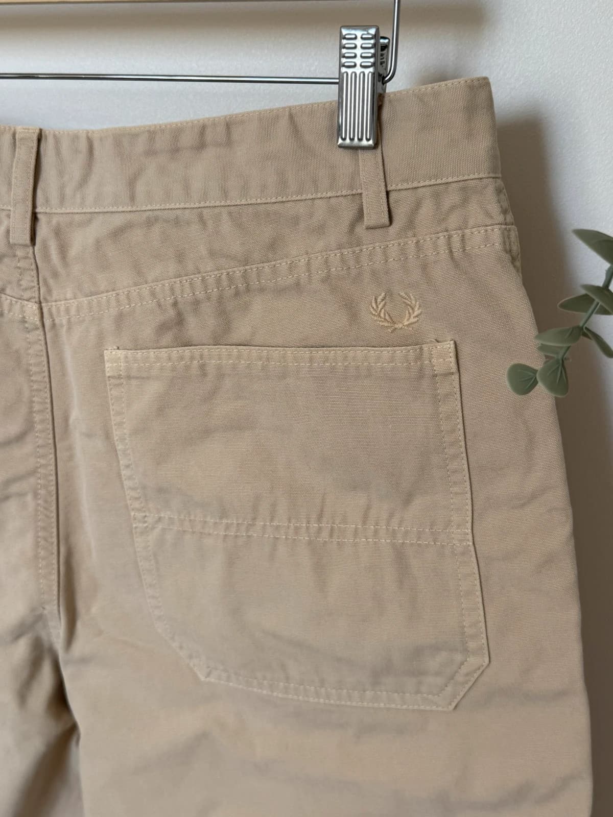 Short en toile Fred Perry beige sable taille 50/XL - SK260642 - Photo 6/10