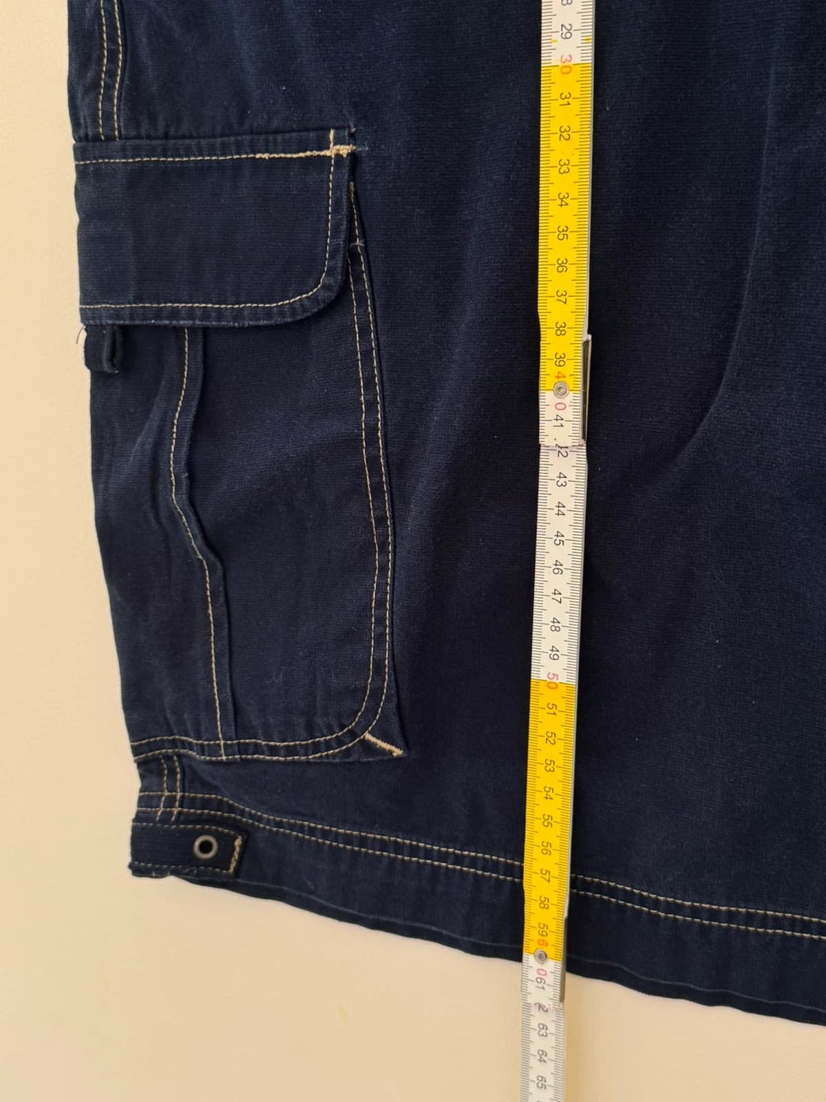 Short cargo baggy Y2K Bugle Boy bleu marine taille W40 - Photo 8/8