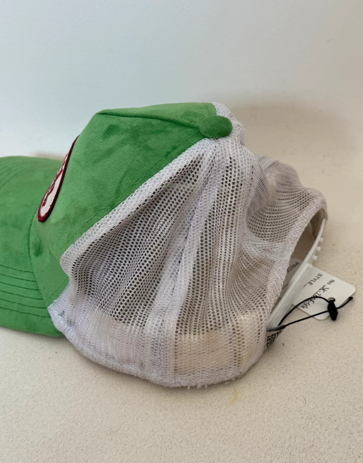 Casquette trucker Von Dutch verte effet suédé filet blanc réglable taille unique - SK260644 - Photo 7/7