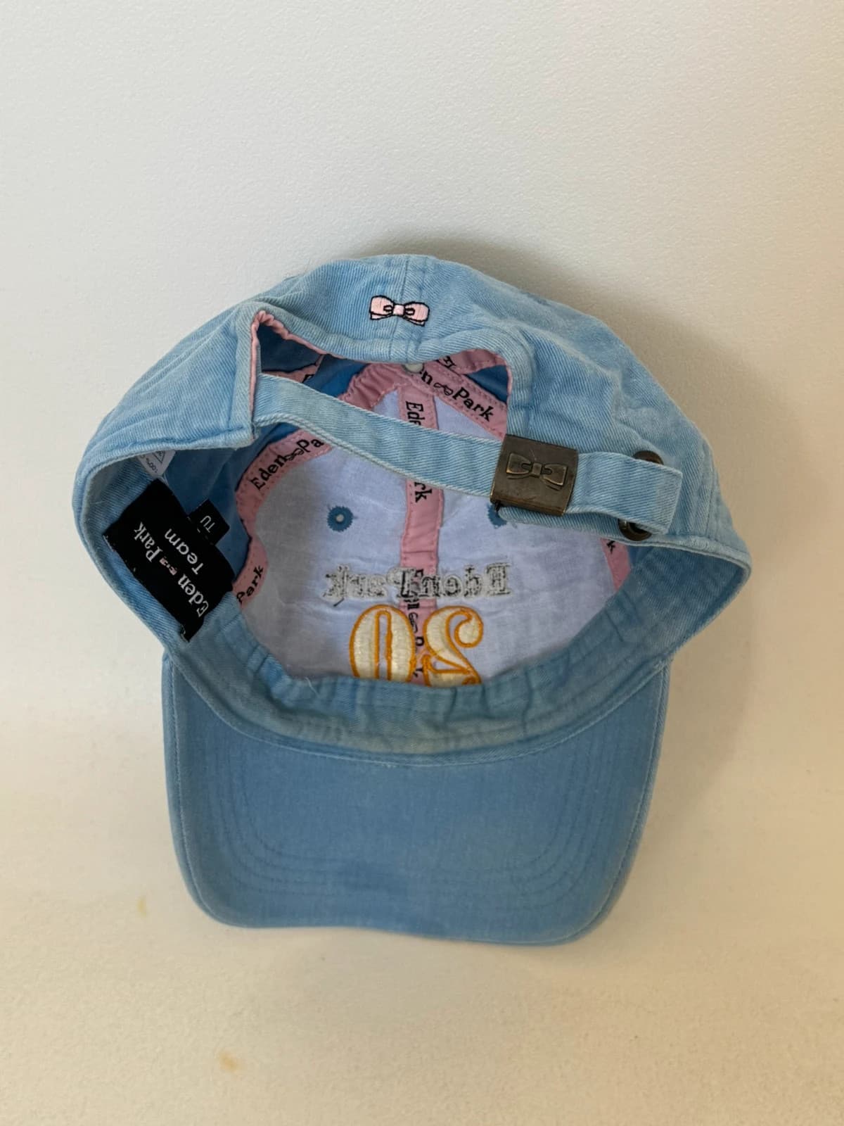 Casquette Eden Park effet denim bleu clair brodée 20 Success Story réglable taille unique - VG260531 - Photo 3/5