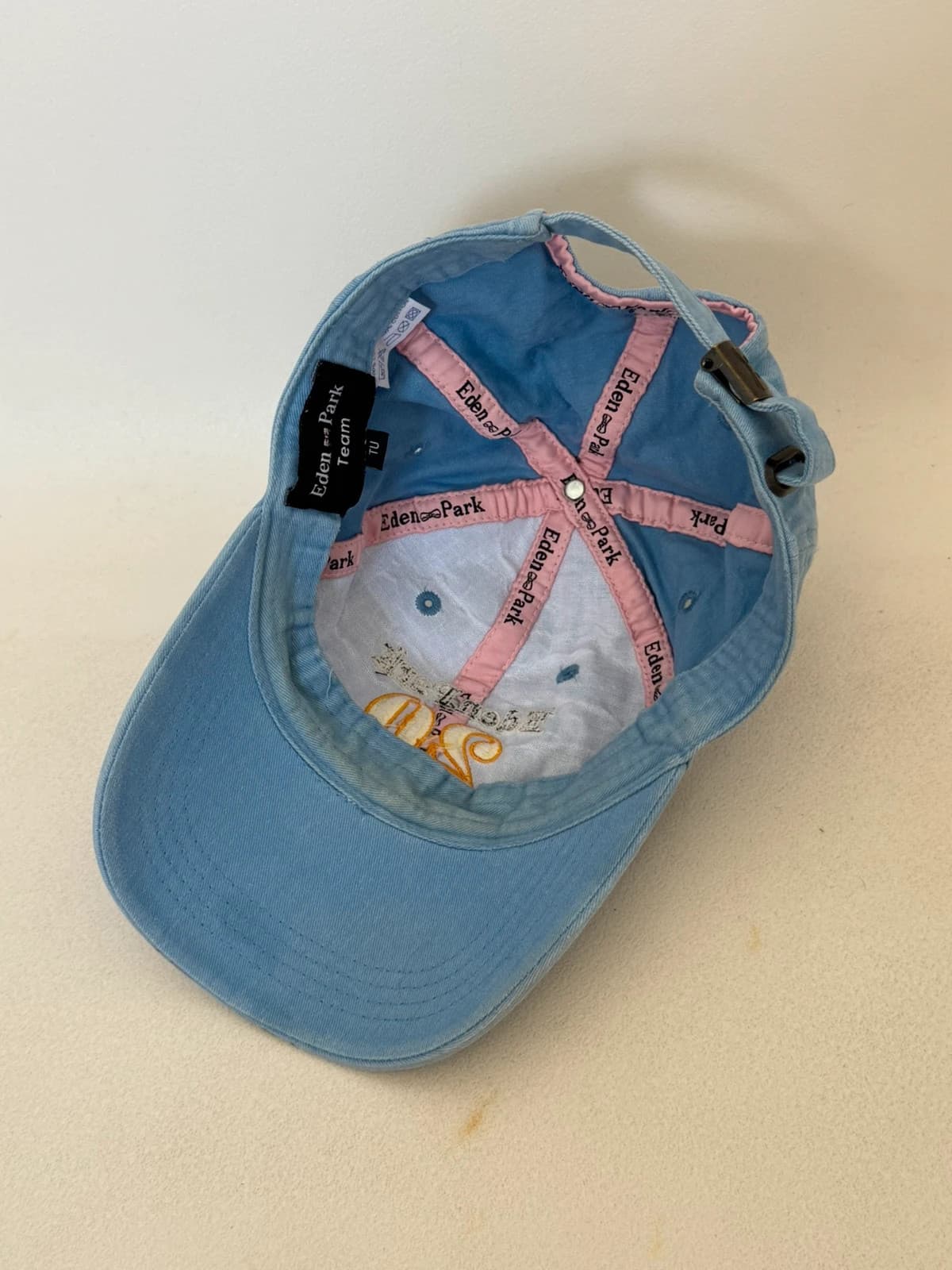 Casquette Eden Park effet denim bleu clair brodée 20 Success Story réglable taille unique - VG260531 - Photo 4/5