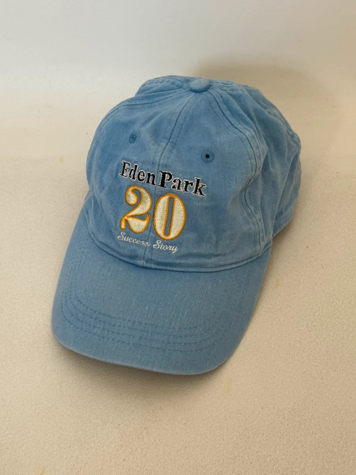 Casquette Eden Park effet denim bleu clair brodée 20 Success Story réglable taille unique - VG260531 - Photo 2/5