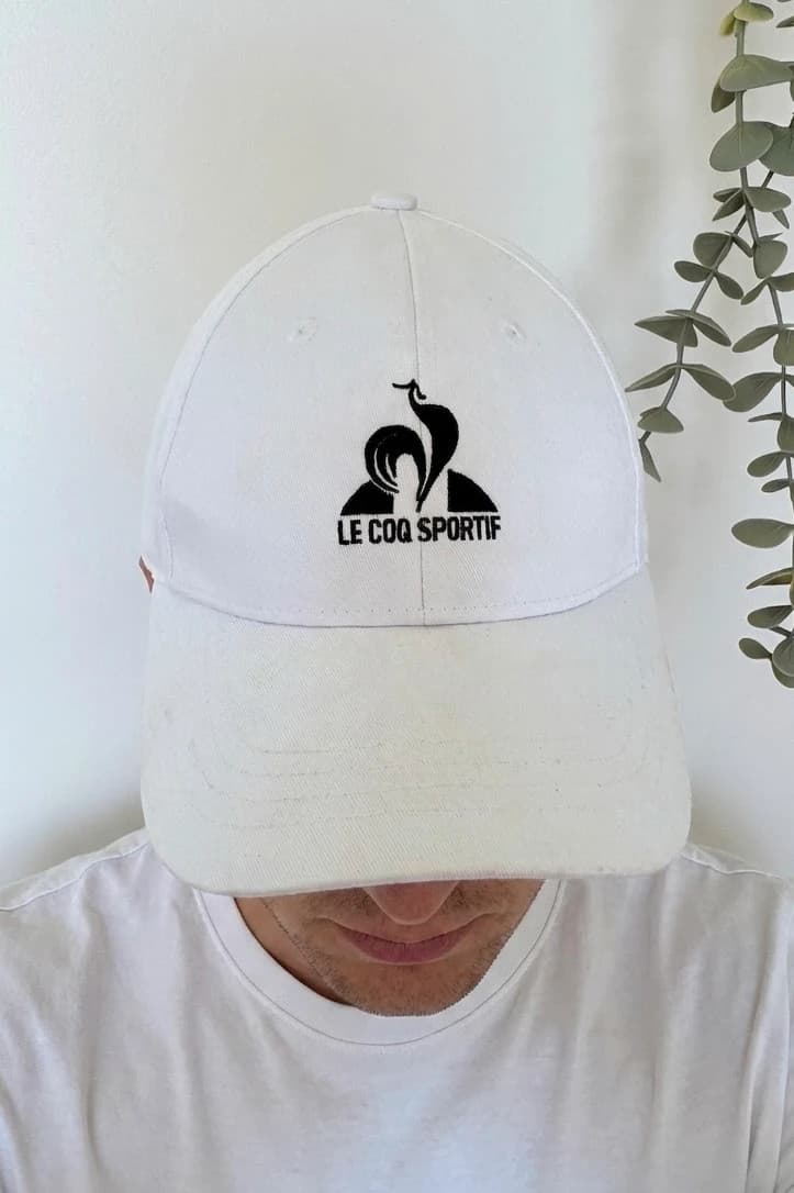 Casquette Le Coq Sportif blanche réglable taille S/M logo brodé - DN260548 - Photo 1/5