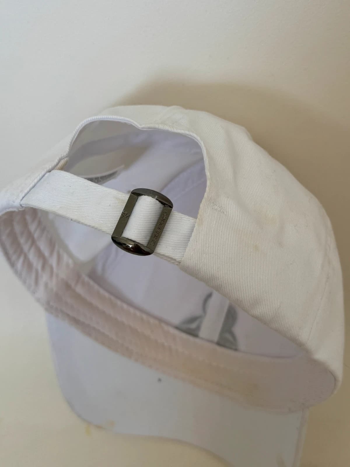 Casquette Le Coq Sportif blanche réglable taille S/M logo brodé - DN260548 - Photo 3/5