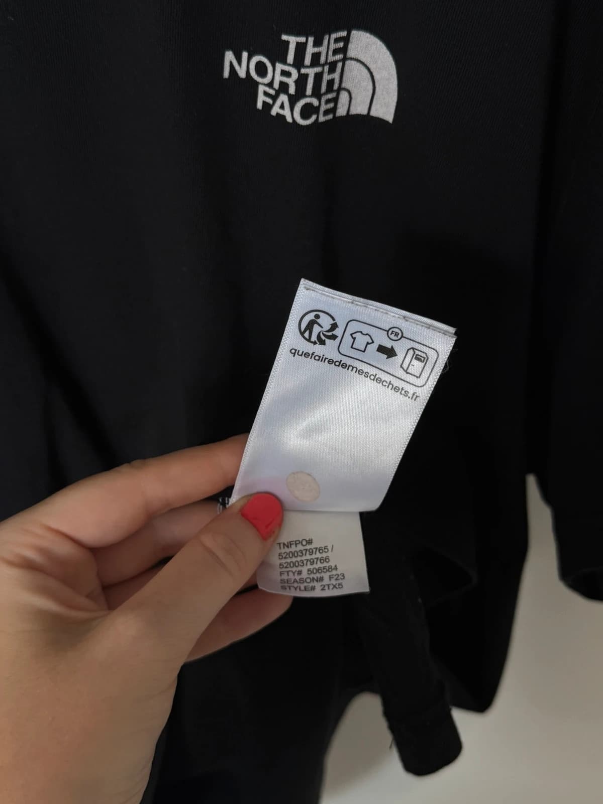 T-shirt The North Face noir logo poitrine et dos taille XL - FP260728 - Photo 6/12