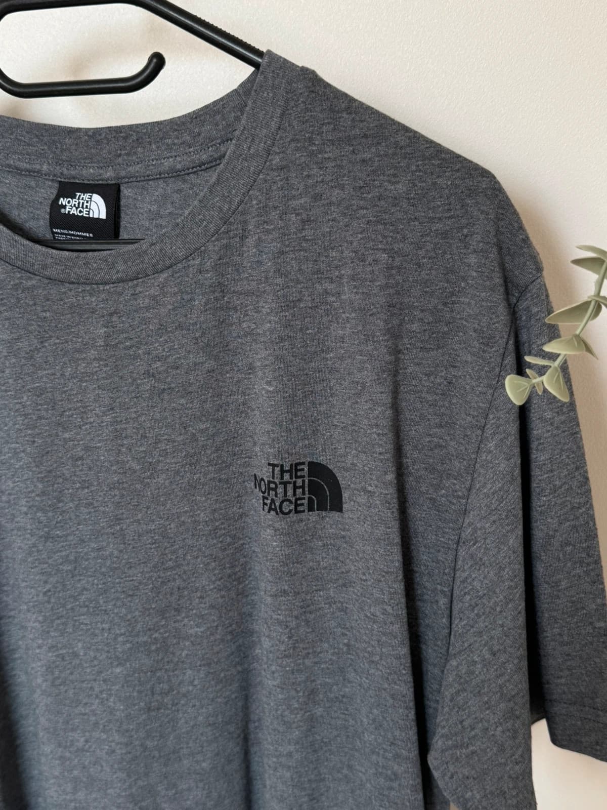 T-shirt The North Face gris chiné logo poitrine et dos taille L - FP2607107 - Photo 4/10