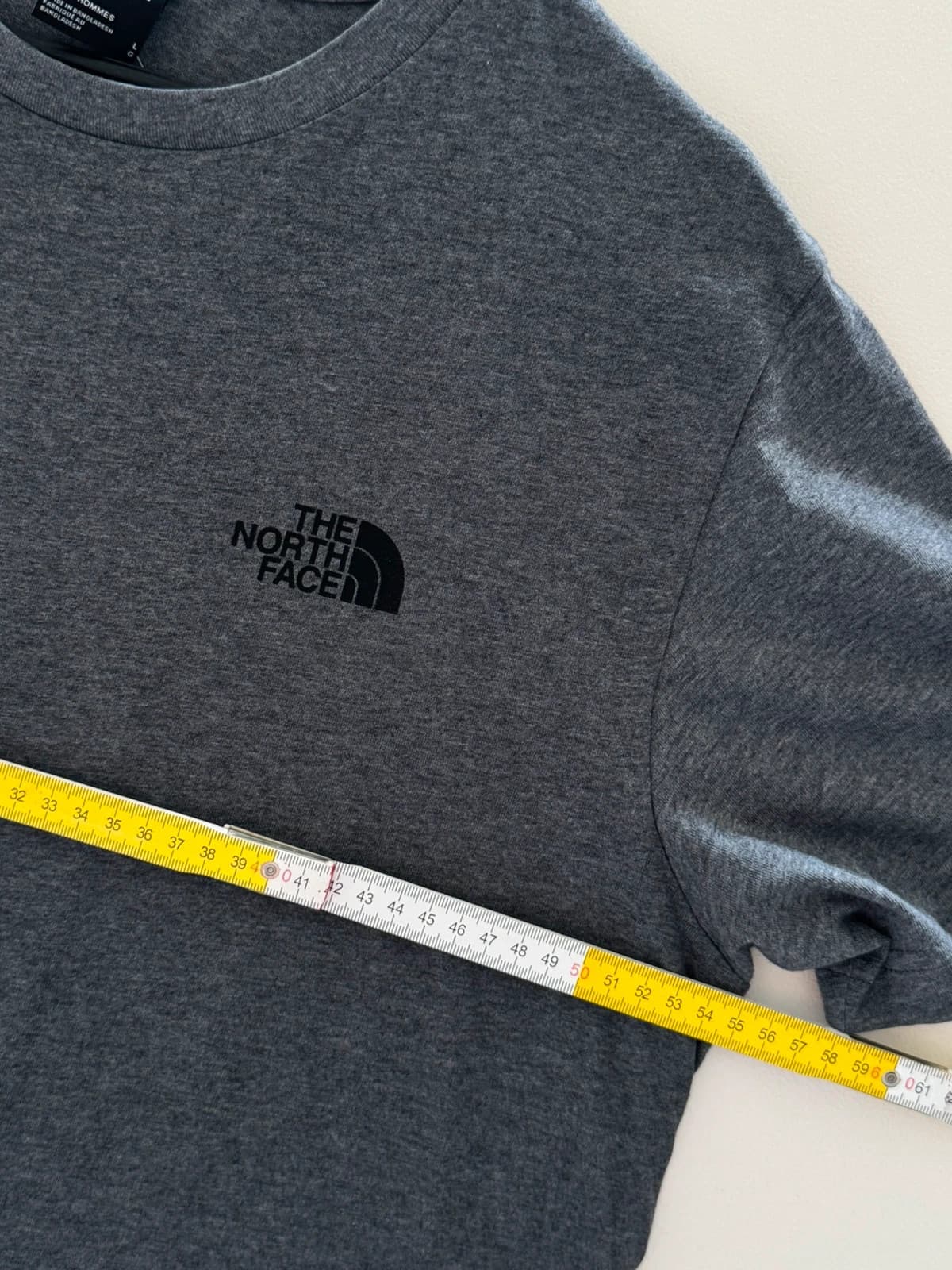 T-shirt The North Face gris chiné logo poitrine et dos taille L - FP2607107 - Photo 9/10
