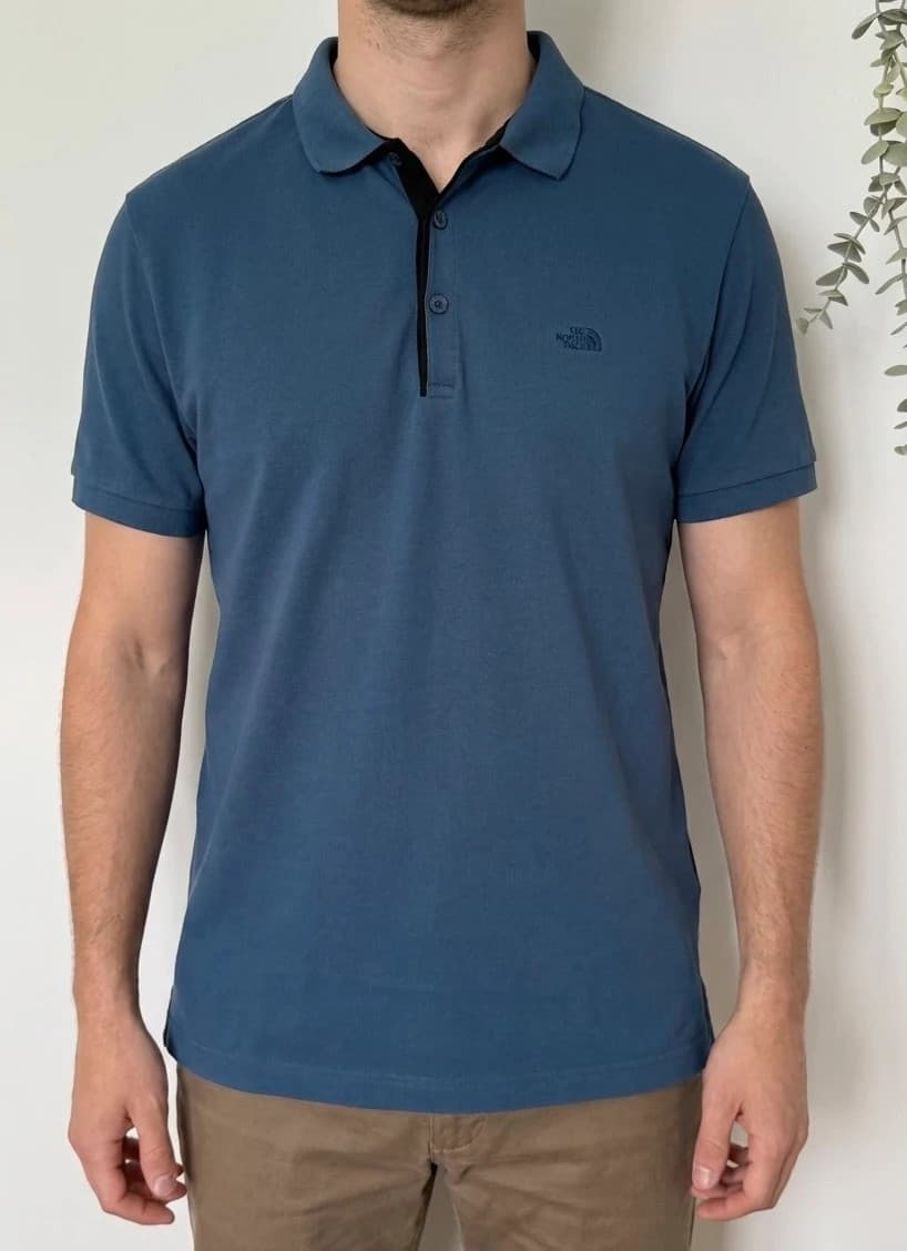 Polo piqué The North Face bleu ardoise taille L - FP260725 - Photo 1/10