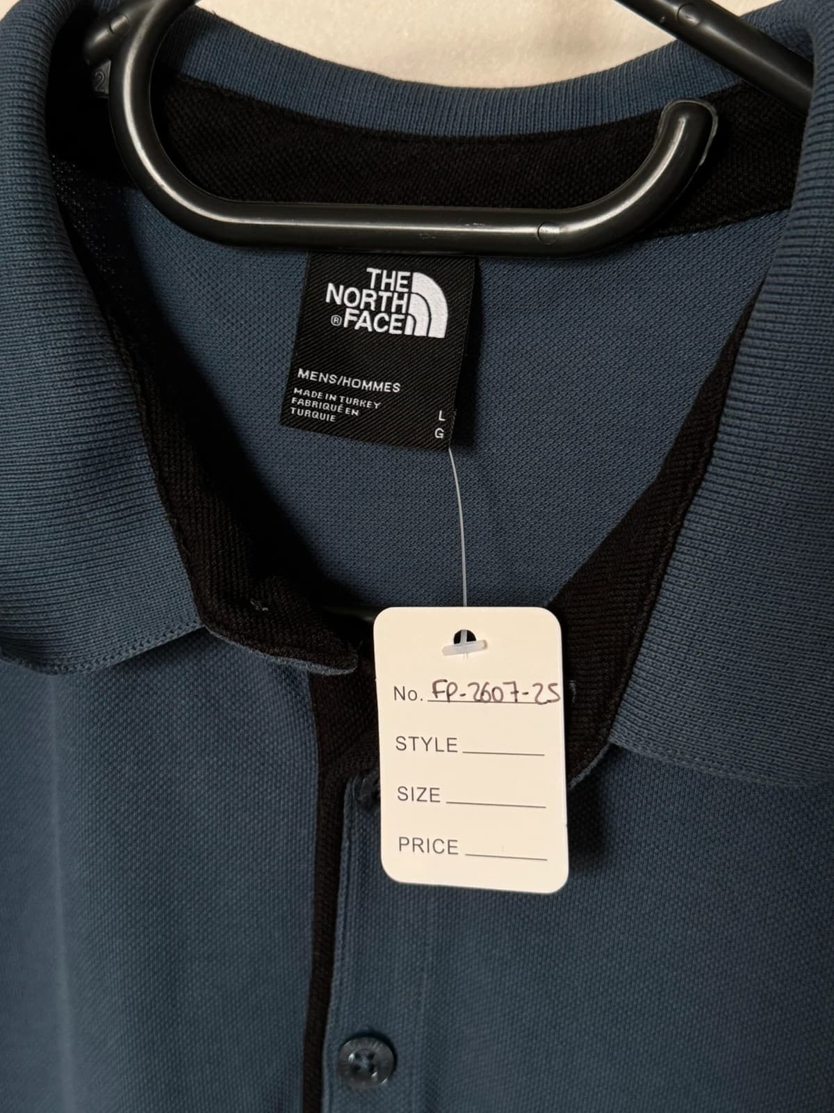Polo piqué The North Face bleu ardoise taille L - FP260725 - Photo 3/10