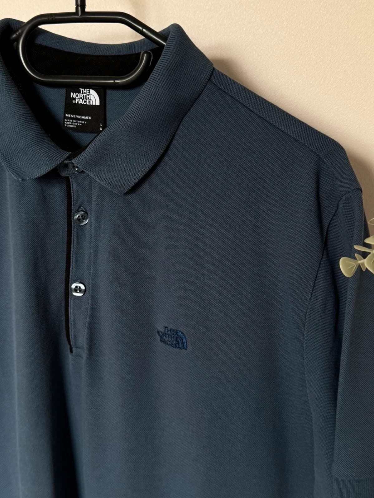 Polo piqué The North Face bleu ardoise taille L - FP260725 - Photo 4/10