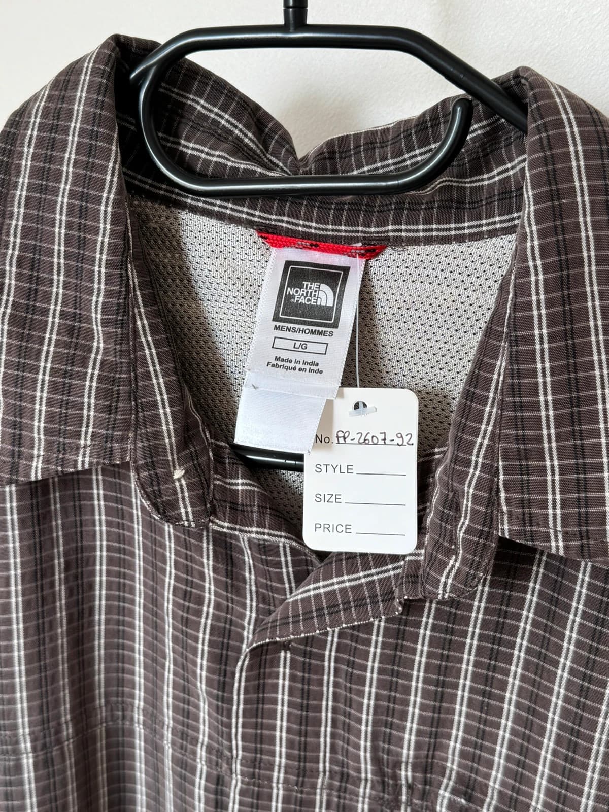 Chemise randonnée ample The North Face marron à carreaux taille L - FP260792 - Photo 3/9