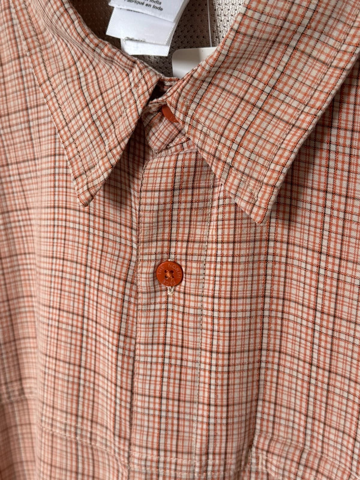 Chemise randonnée The North Face beige orange à carreaux taille XXL - FP2607114 - Photo 7/9