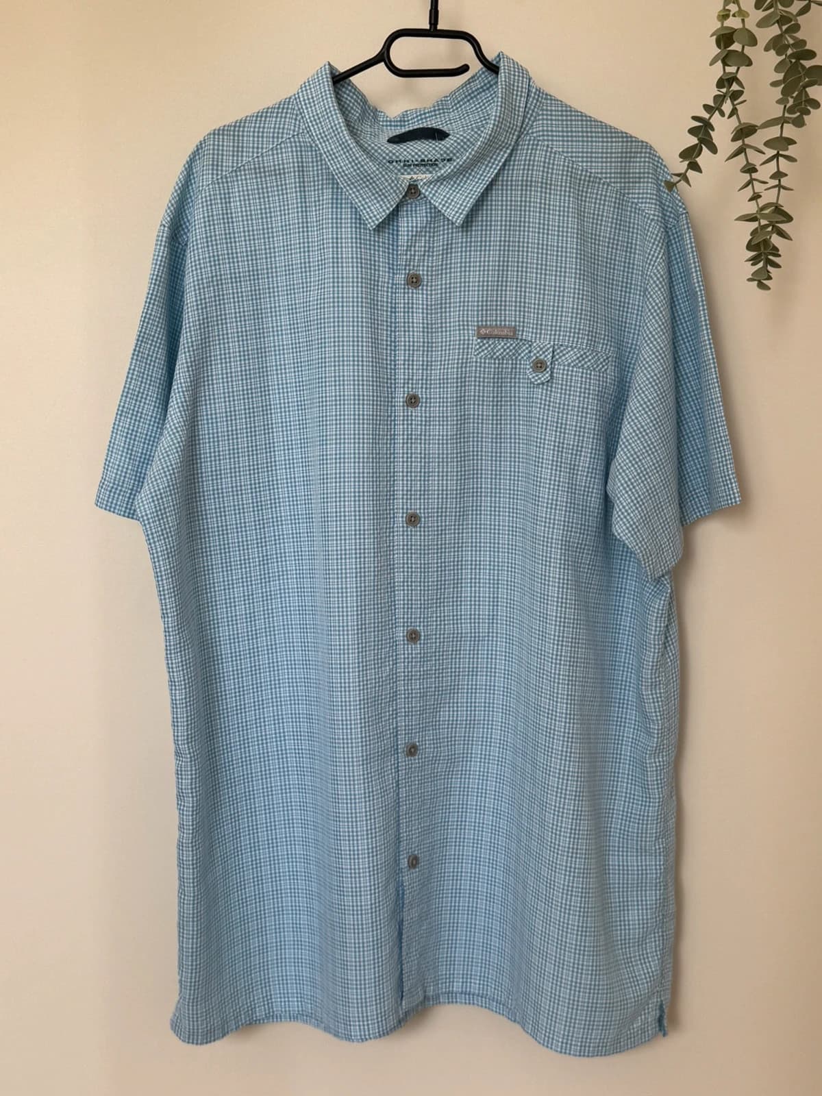 Chemise randonnée Columbia Omni-Shade carreaux bleu ciel XXL - FP2607113 - Photo 2/9