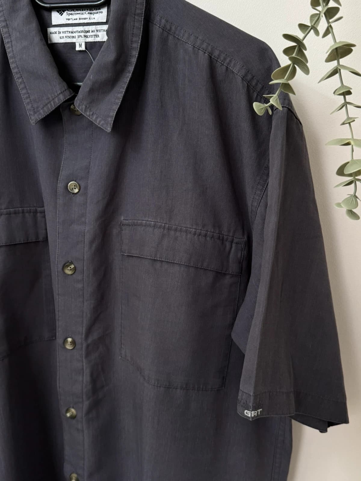 Chemise manches courtes large Columbia GRT gris anthracite taille M - FP2607101 - Photo 3/8