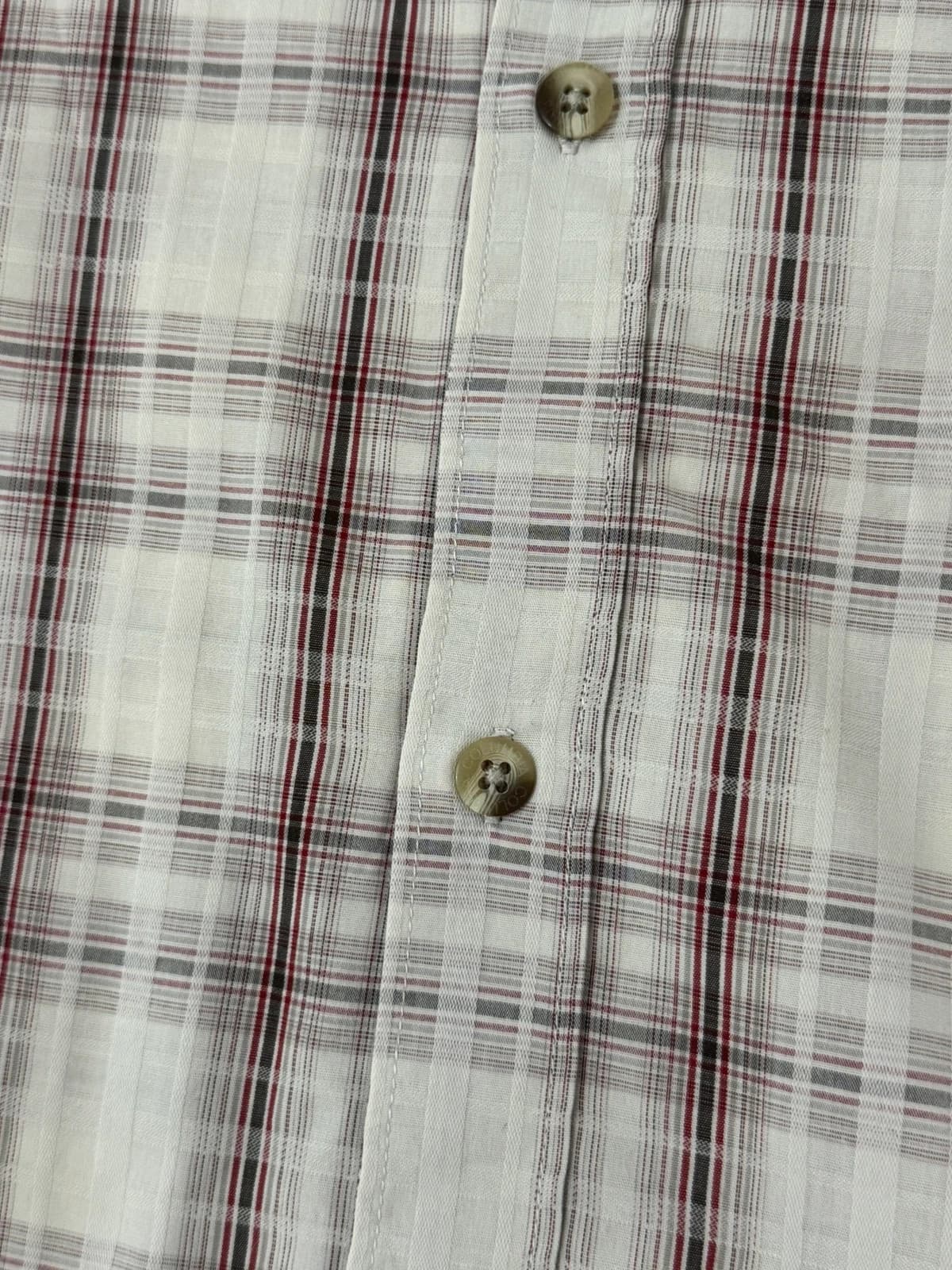 Chemise manches courtes Columbia à carreaux beige bordeaux taille XL - FP2607100 - Photo 4/9