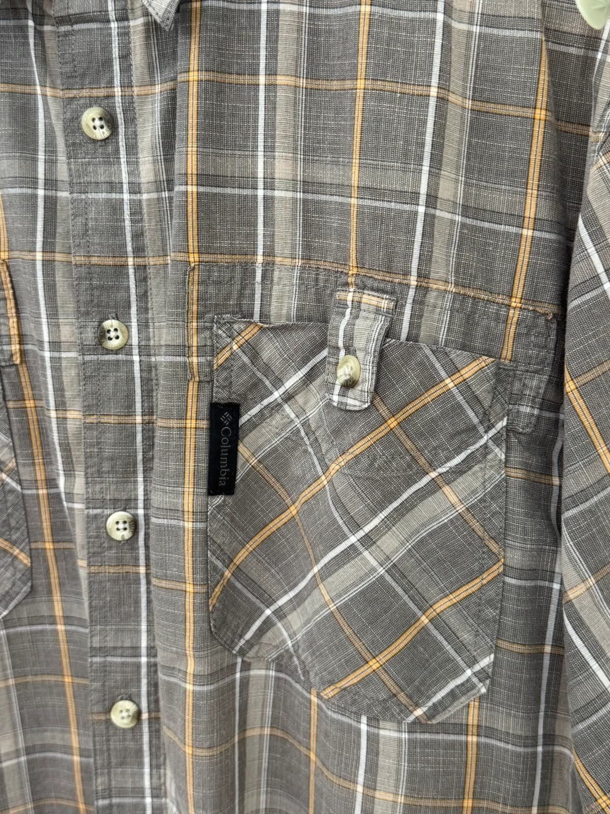 Chemise manches courtes Columbia à carreaux marron taille L - FP260733 - Photo 4/9