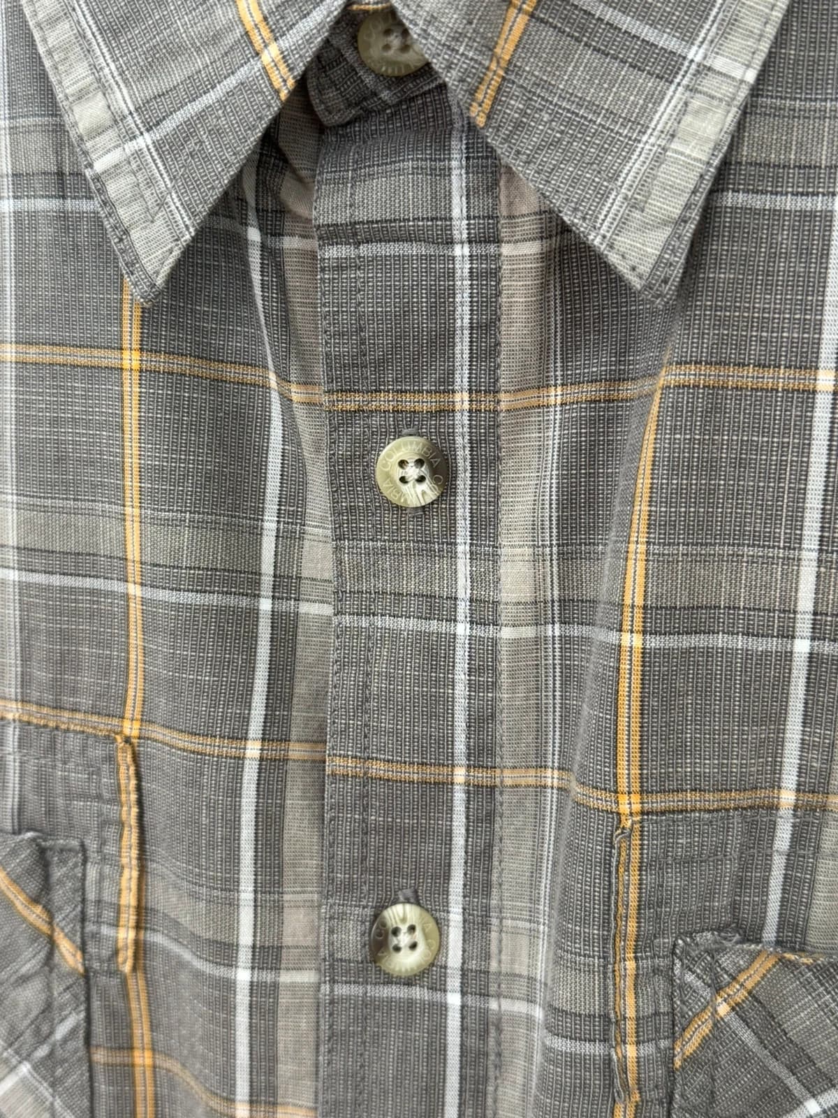 Chemise manches courtes Columbia à carreaux marron taille L - FP260733 - Photo 6/9