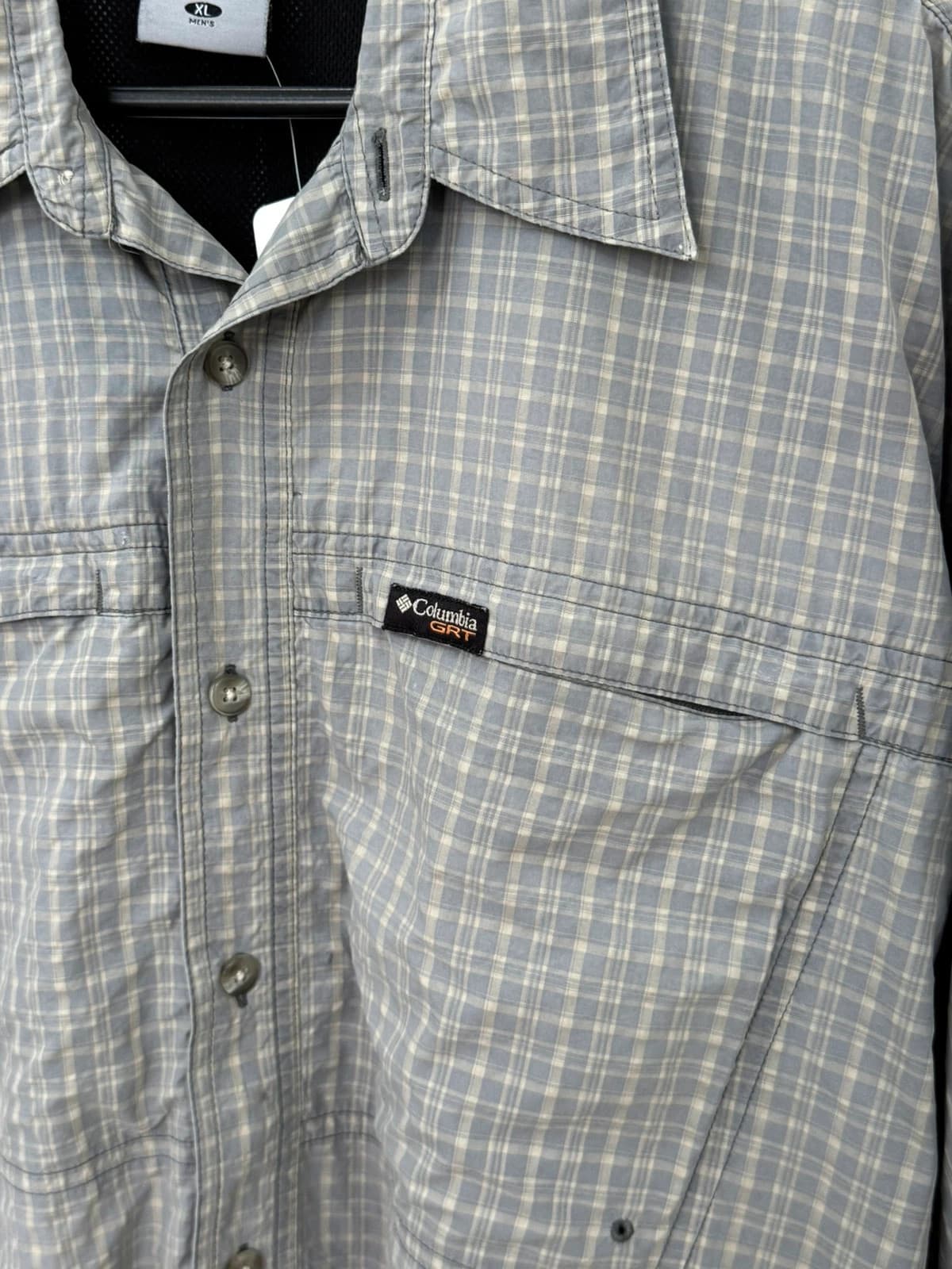Chemise Columbia GRT Omni-Dry à carreaux gris beige taille XL - FP260730 - Photo 5/10