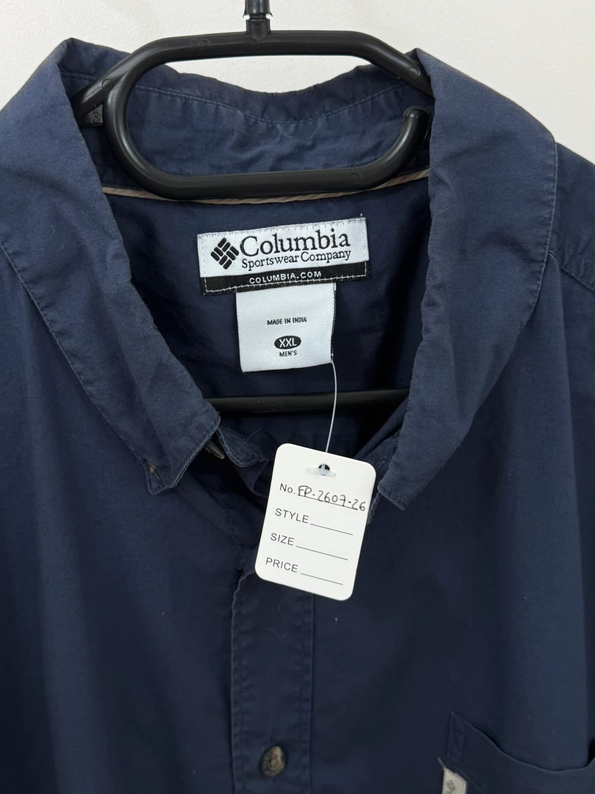 Chemise manches courtes Columbia bleu marine taille XXL - FP260726 - Photo 4/7