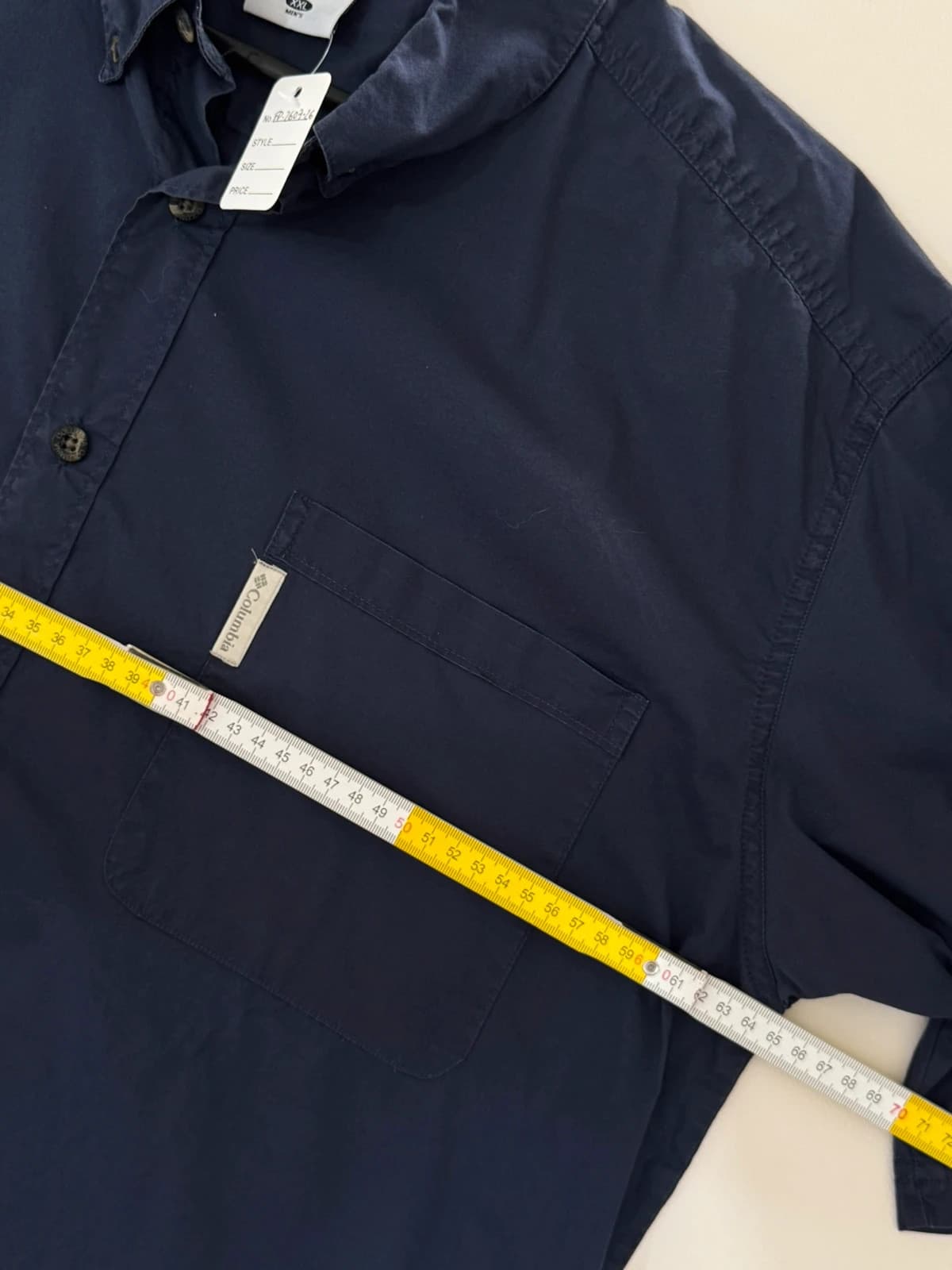 Chemise manches courtes Columbia bleu marine taille XXL - FP260726 - Photo 6/7