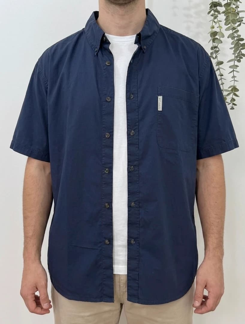 Chemise manches courtes Columbia bleu marine taille XXL - FP260726 - Photo 1/7