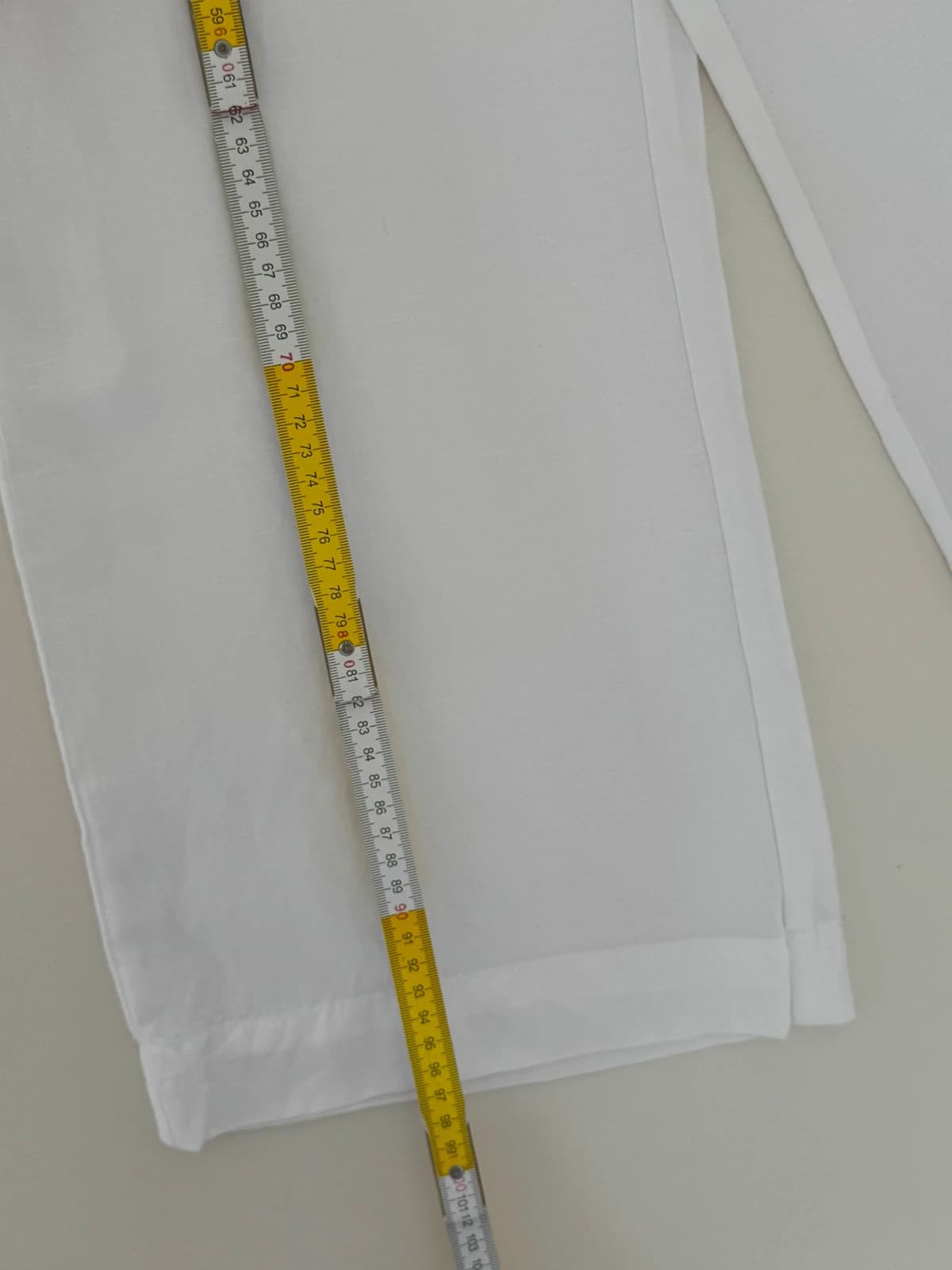Pantalon fluide Oysho blanc lin taille M - VG26079 - Photo 10/10