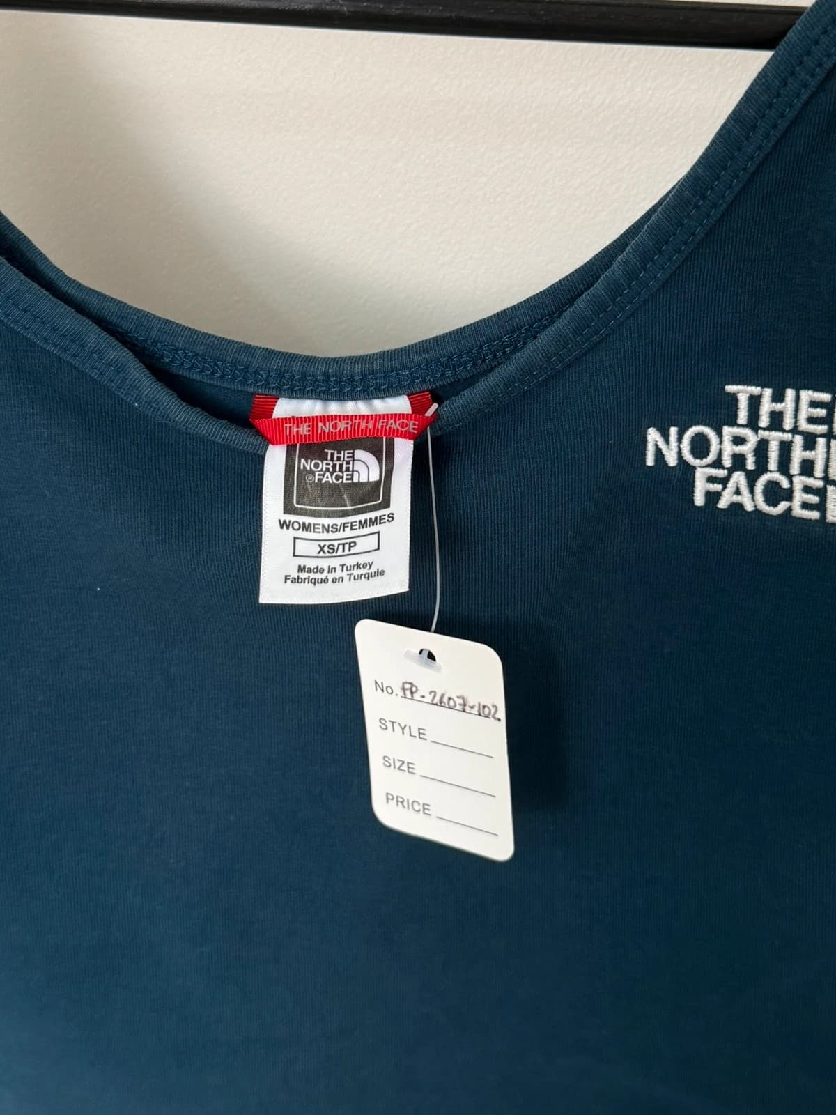 Débardeur crop top The North Face bleu pétrole femme taille XS - FP2607102 - Photo 4/10