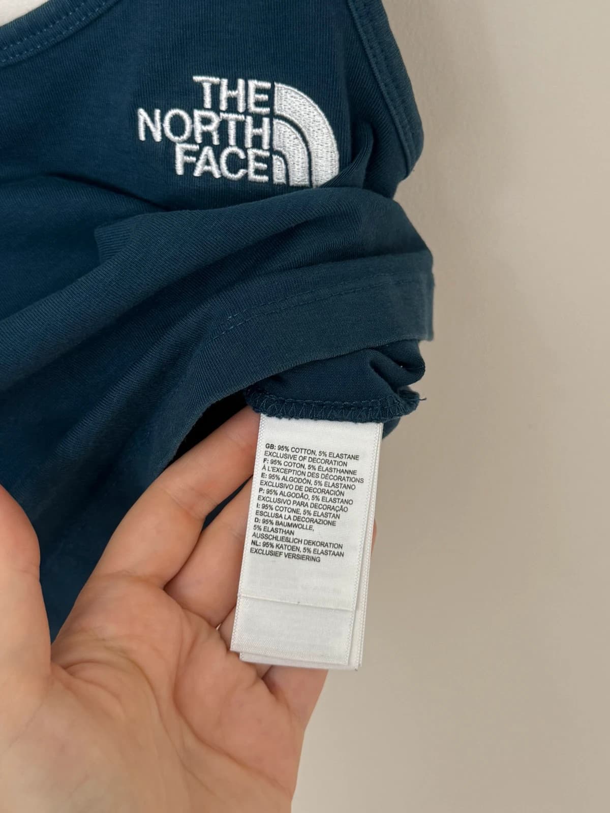 Débardeur crop top The North Face bleu pétrole femme taille XS - FP2607102 - Photo 5/10