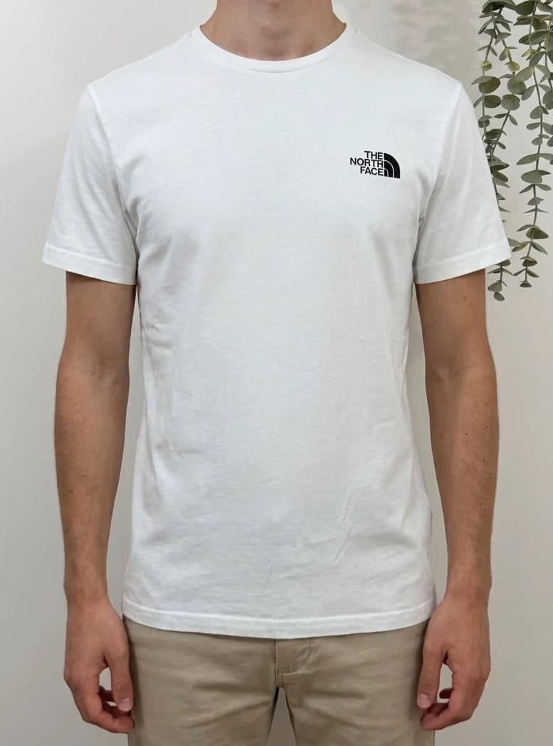T-shirt The North Face blanc logo poitrine et dos taille S - FP260745 - Photo 1/12