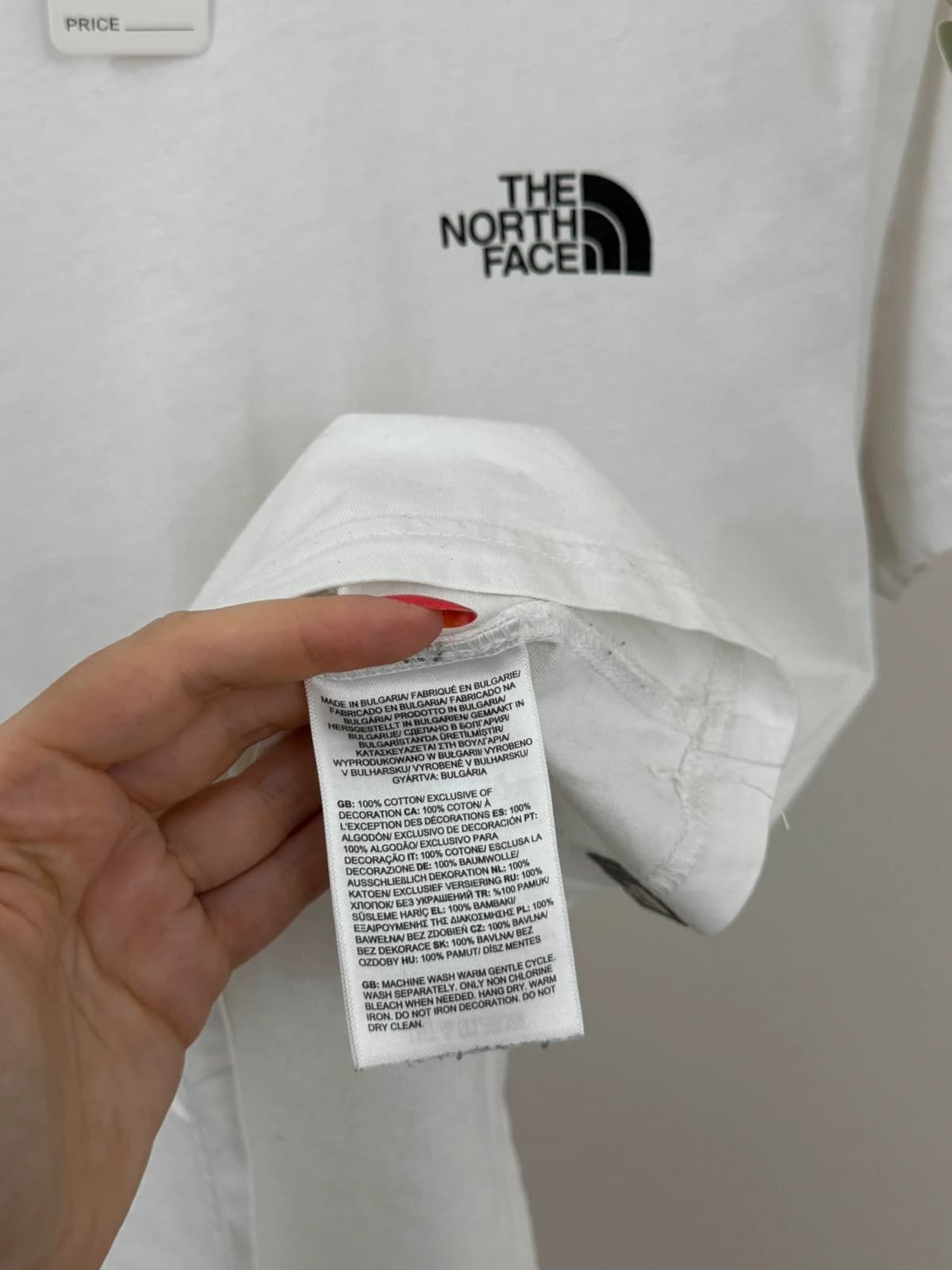 T-shirt The North Face blanc logo poitrine et dos taille S - FP260745 - Photo 5/12
