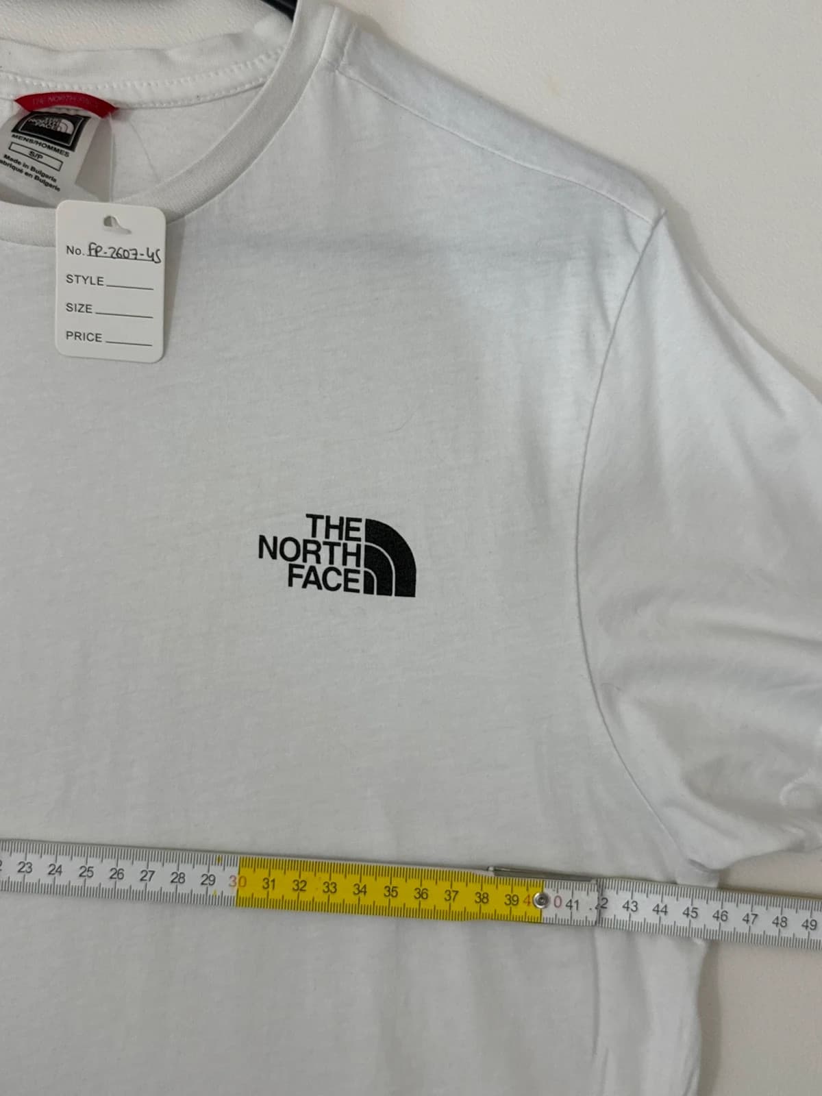 T-shirt The North Face blanc logo poitrine et dos taille S - FP260745 - Photo 11/12