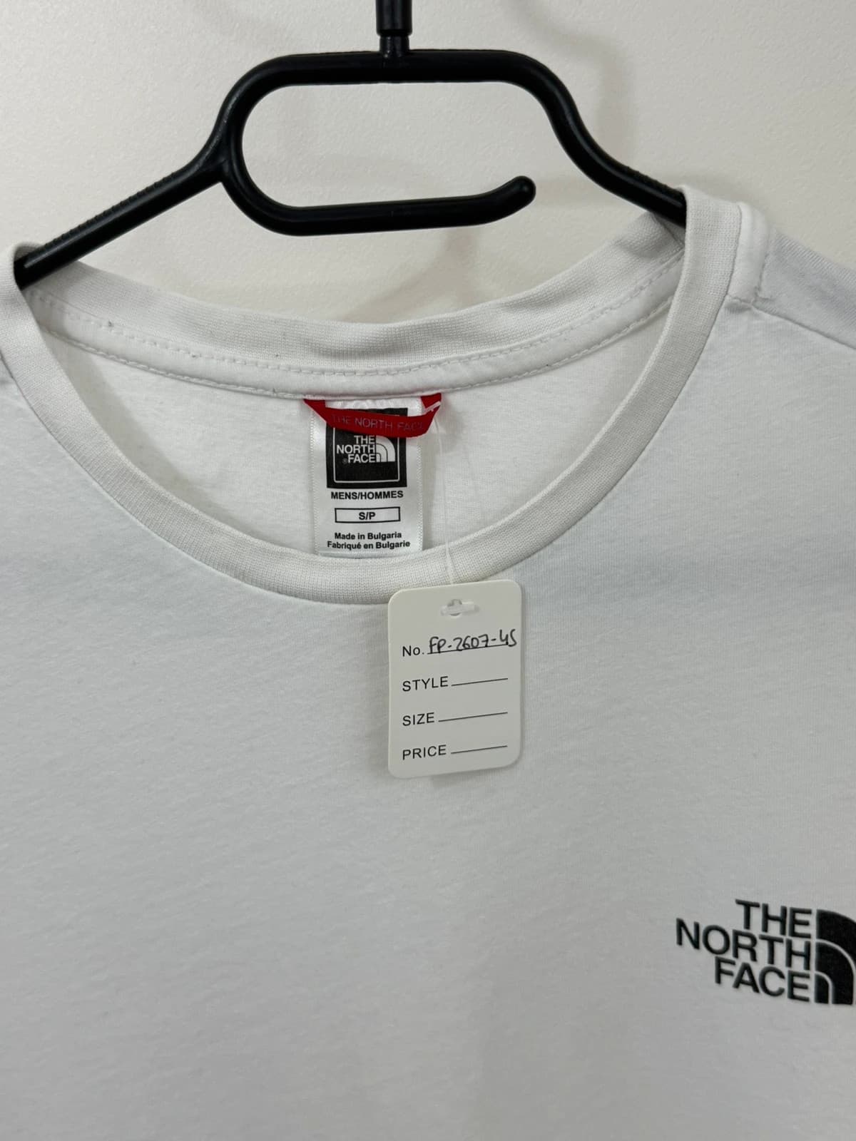 T-shirt The North Face blanc logo poitrine et dos taille S - FP260745 - Photo 3/12