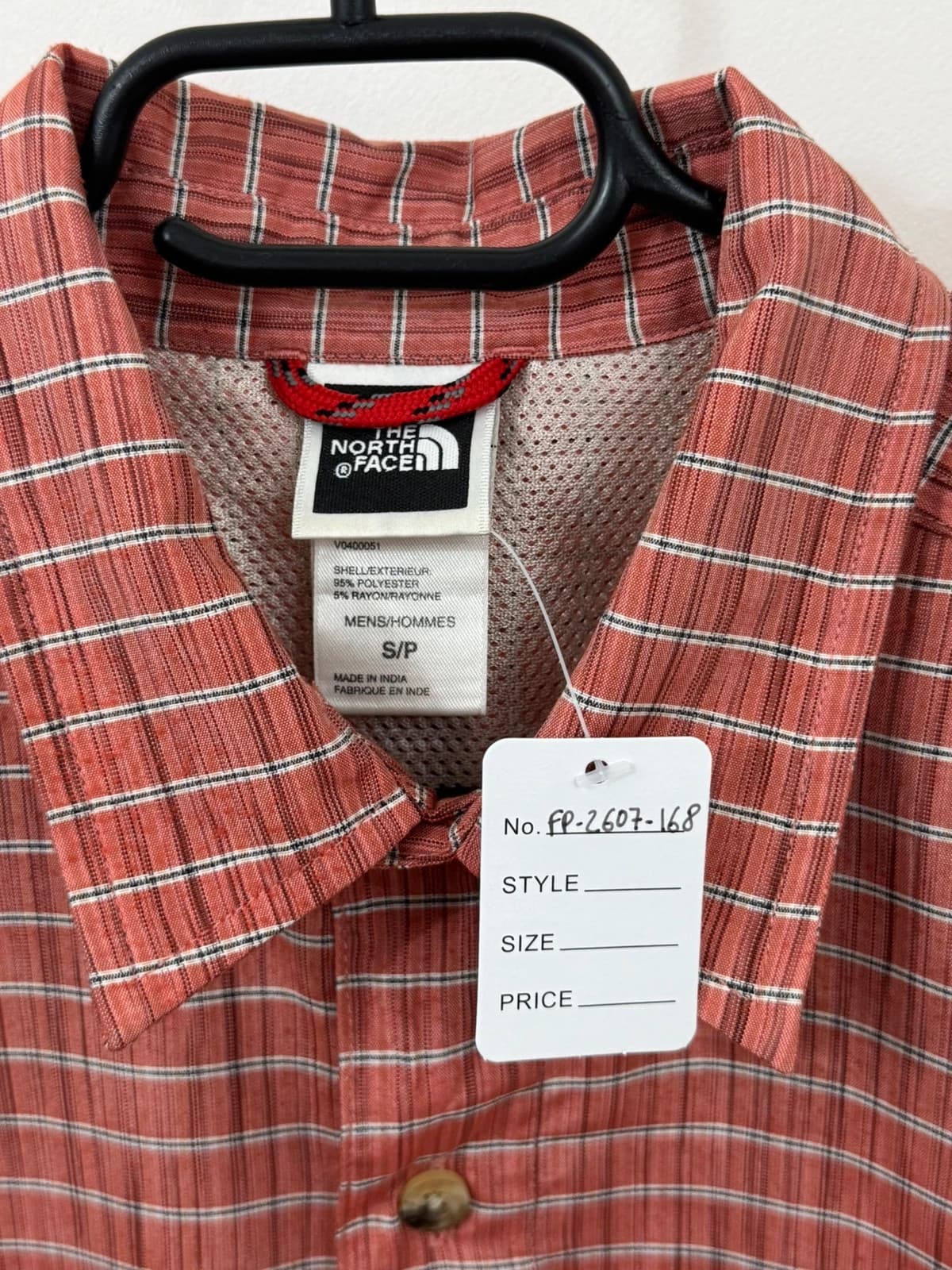 Chemise outdoor The North Face manches courtes carreaux rouge taille S - FP2607168 - Photo 3/8