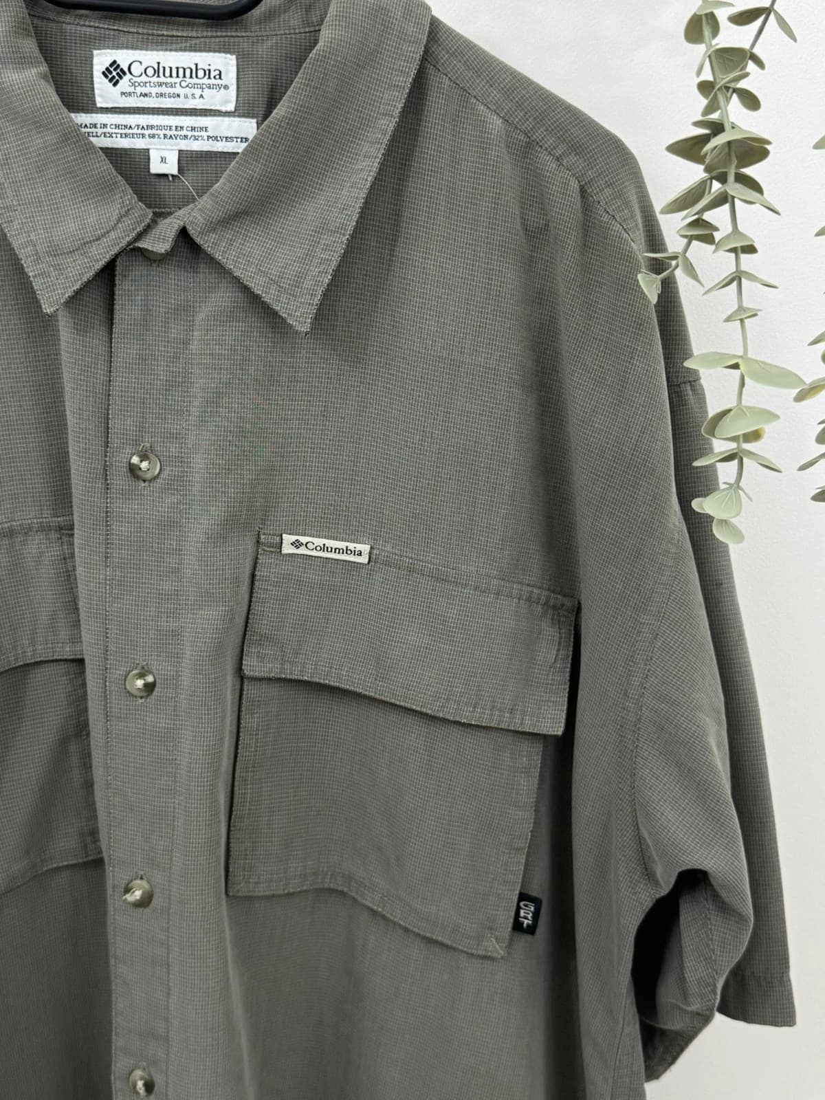 Chemise manches courtes outdoor Columbia GRT gris kaki taille XL - FP2607156 - Photo 4/6