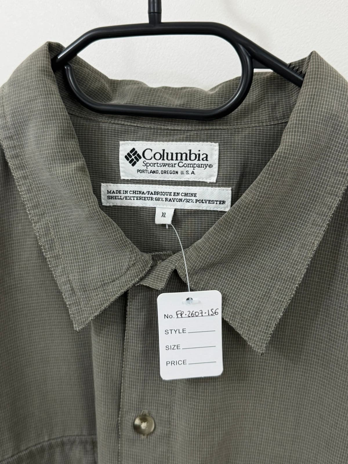 Chemise manches courtes outdoor Columbia GRT gris kaki taille XL - FP2607156 - Photo 3/6