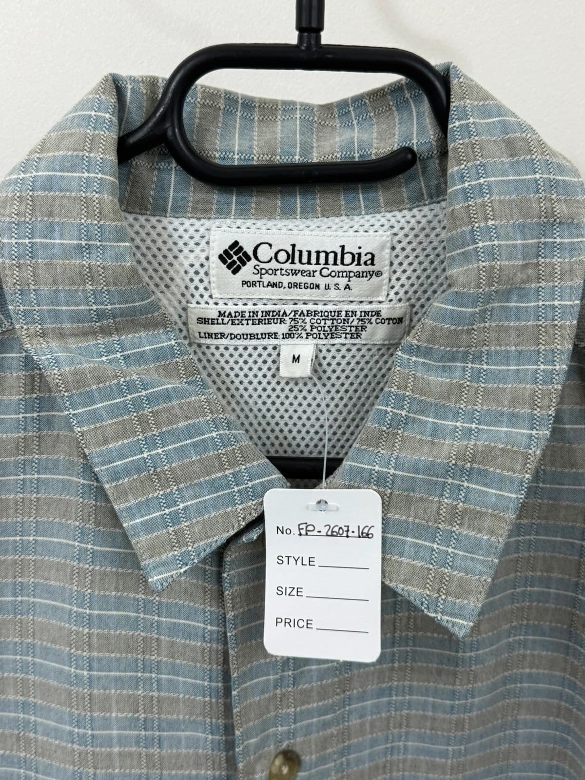 Chemise outdoor Columbia carreaux bleu gris taille M - FP2607166 - Photo 3/7